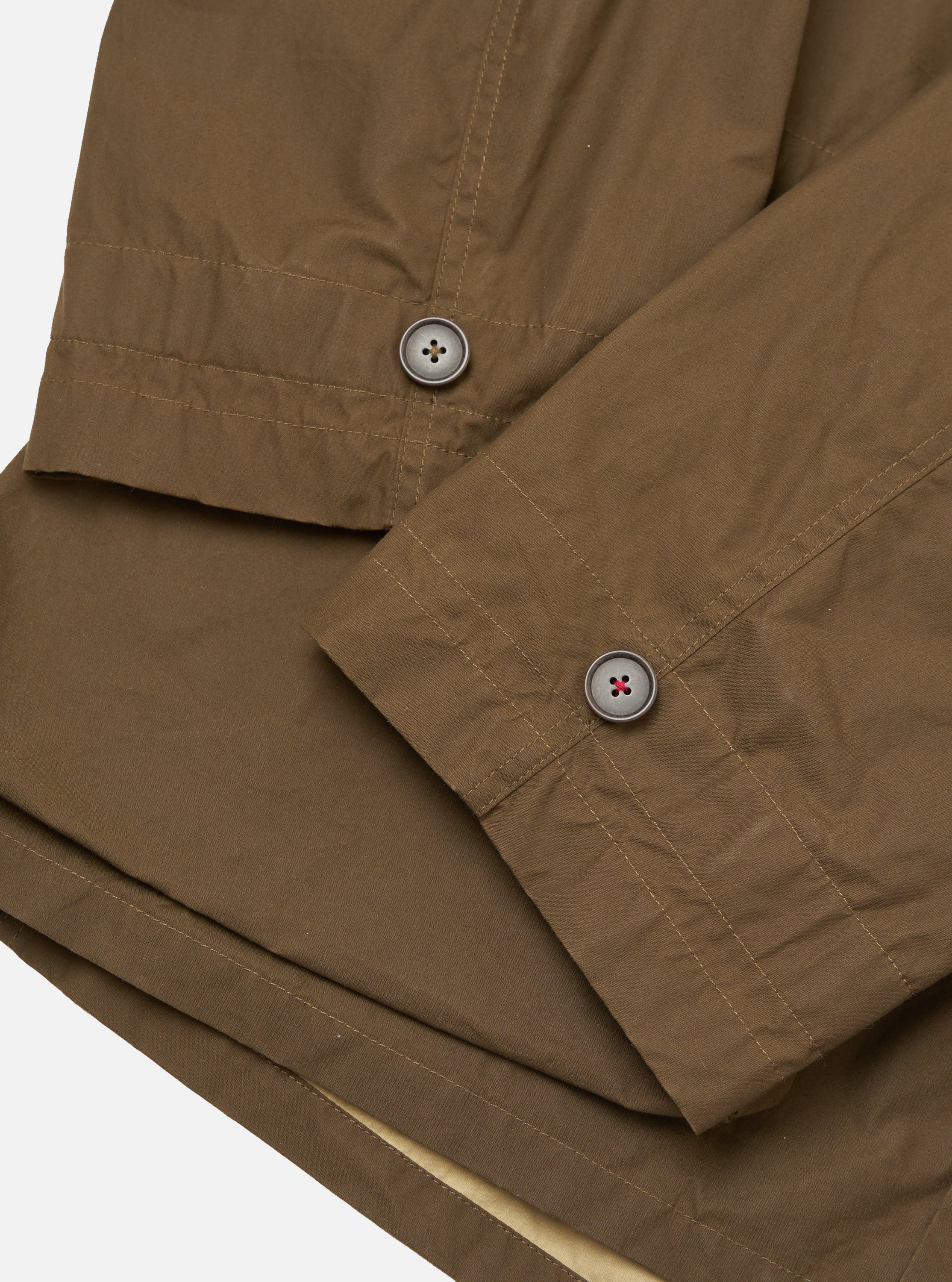Brown British Wax Cotton Boston Parka - Image 7