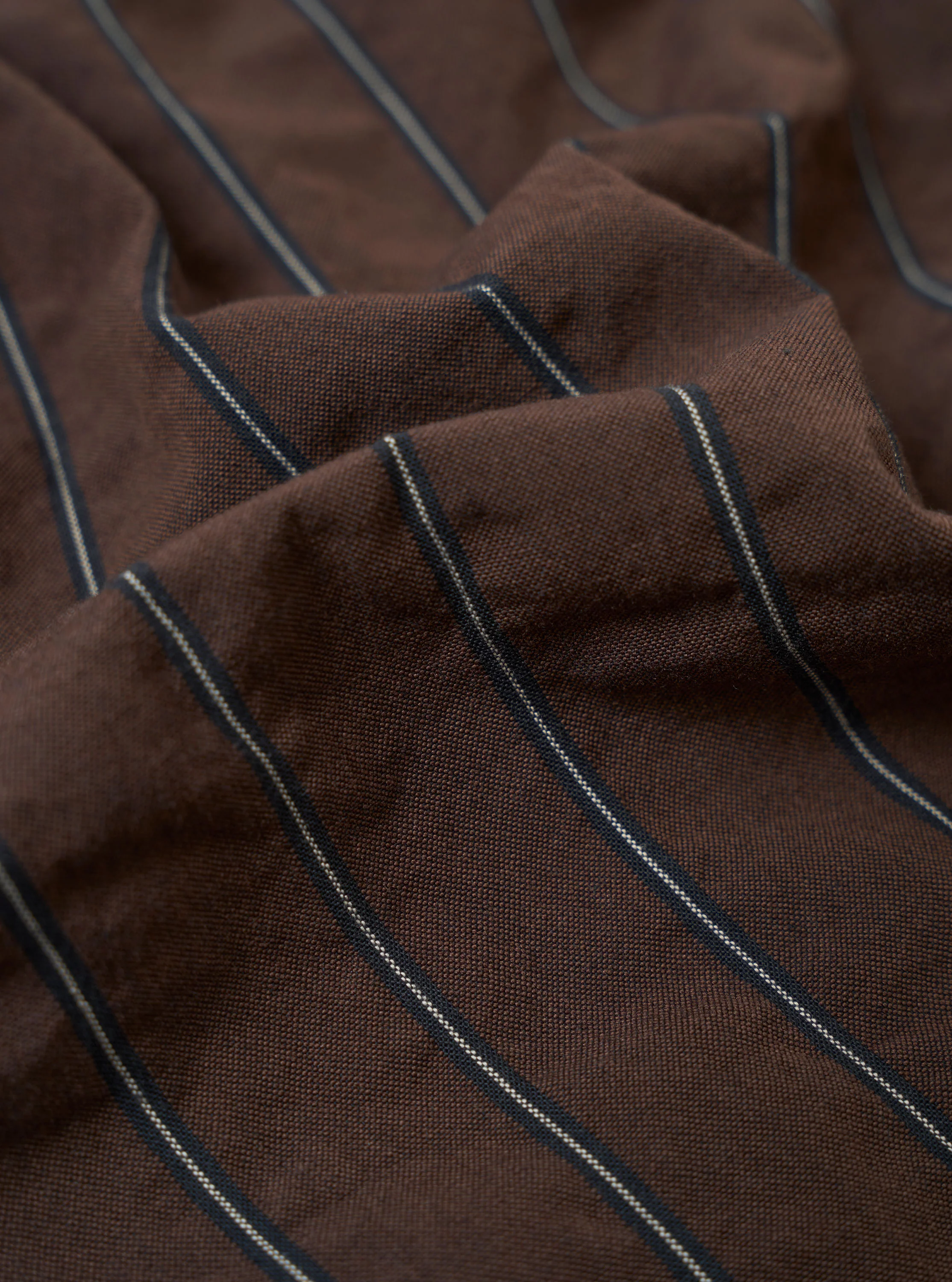 Brown Chester Stripe Pleated Track Pant - Image 4
