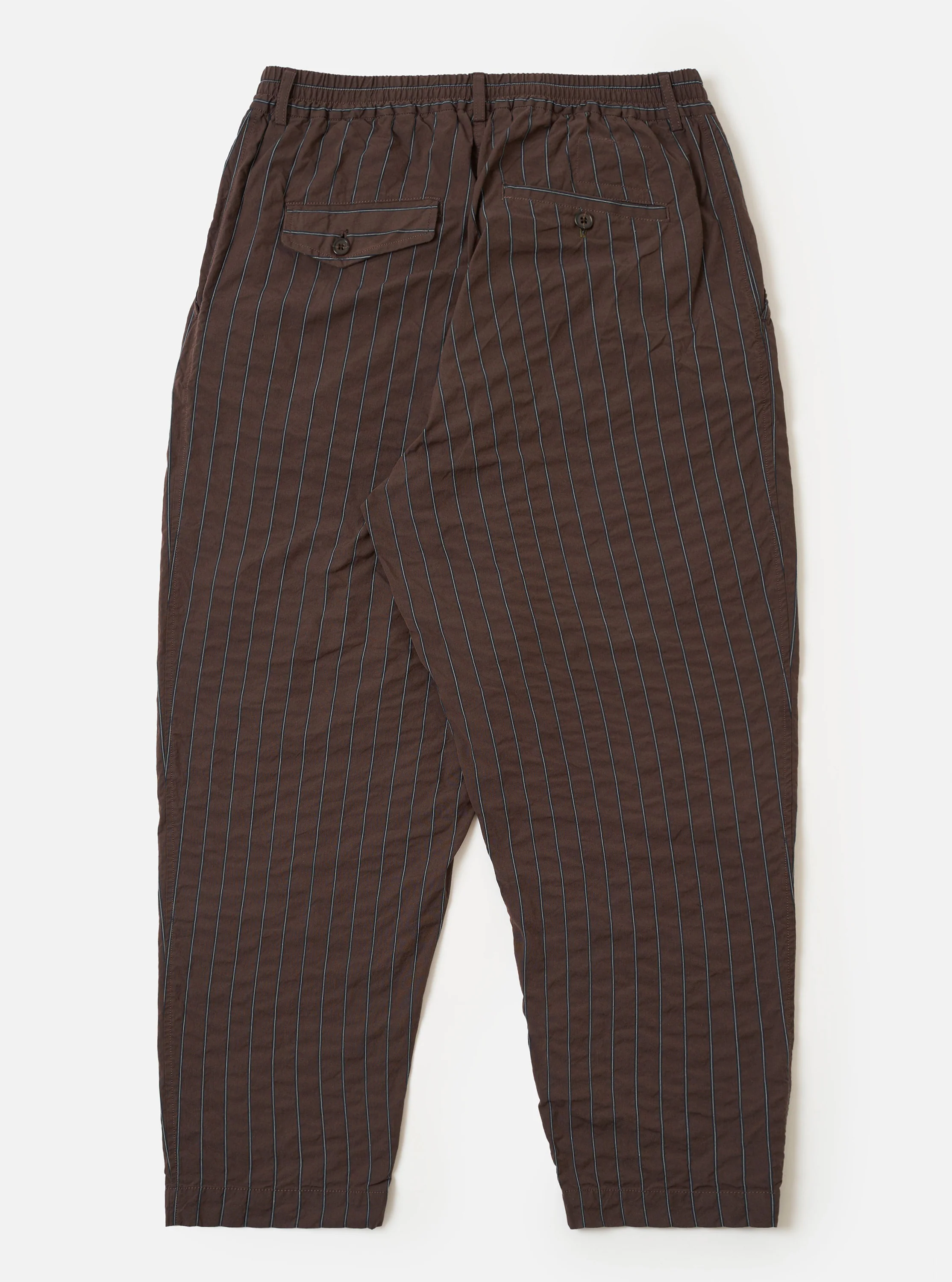 Brown Chester Stripe Pleated Track Pant - Image 5