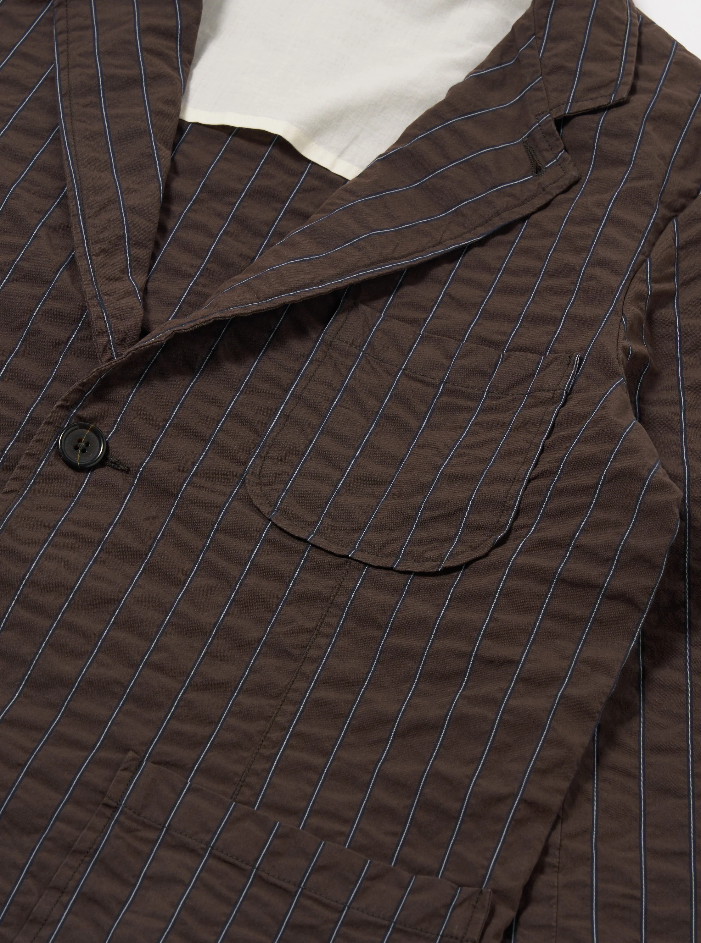 Brown Chester Stripe Two Button Jacket - Image 6