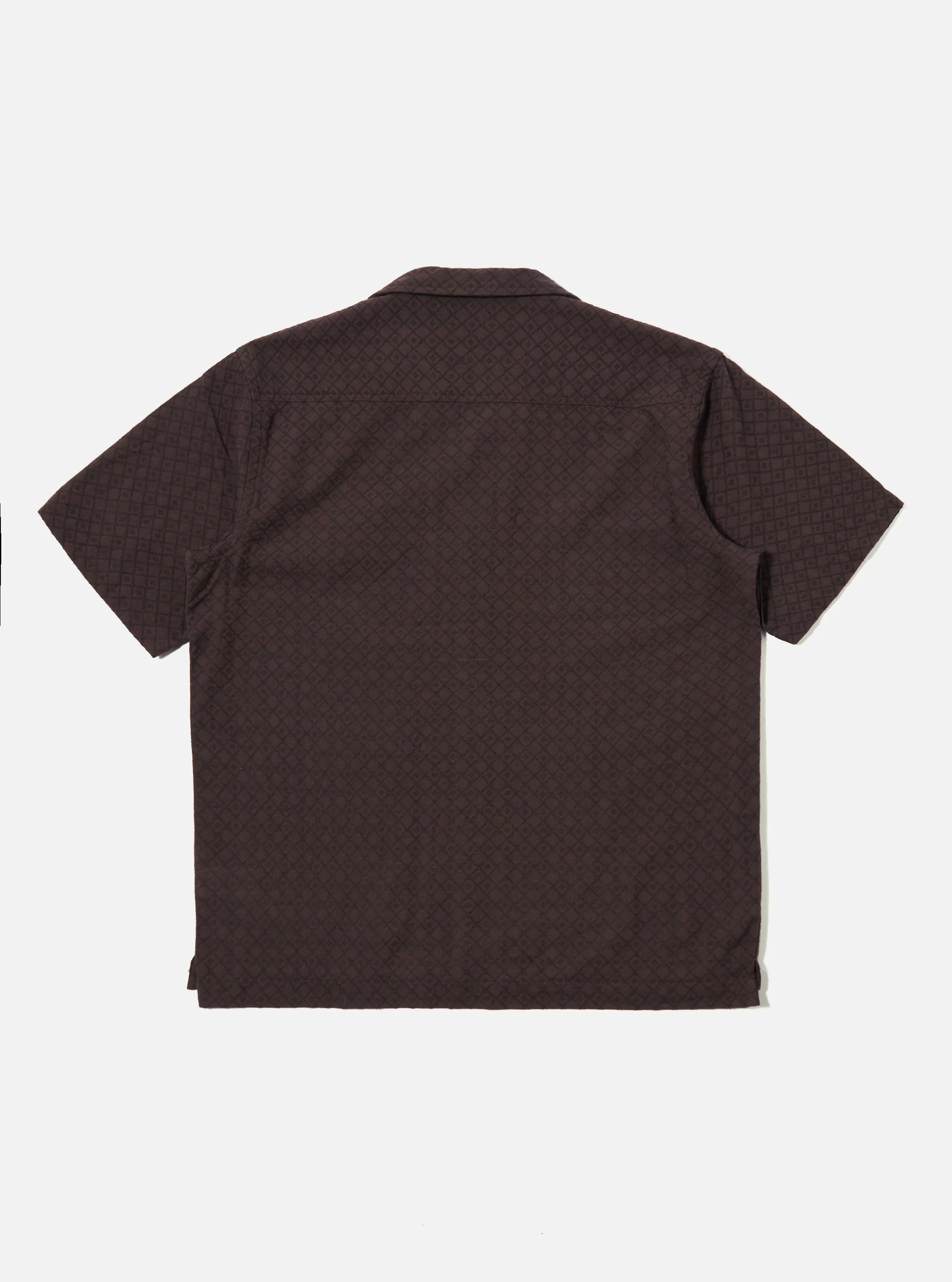 Brown Diamond Dobby Deck Shirt - Image 5