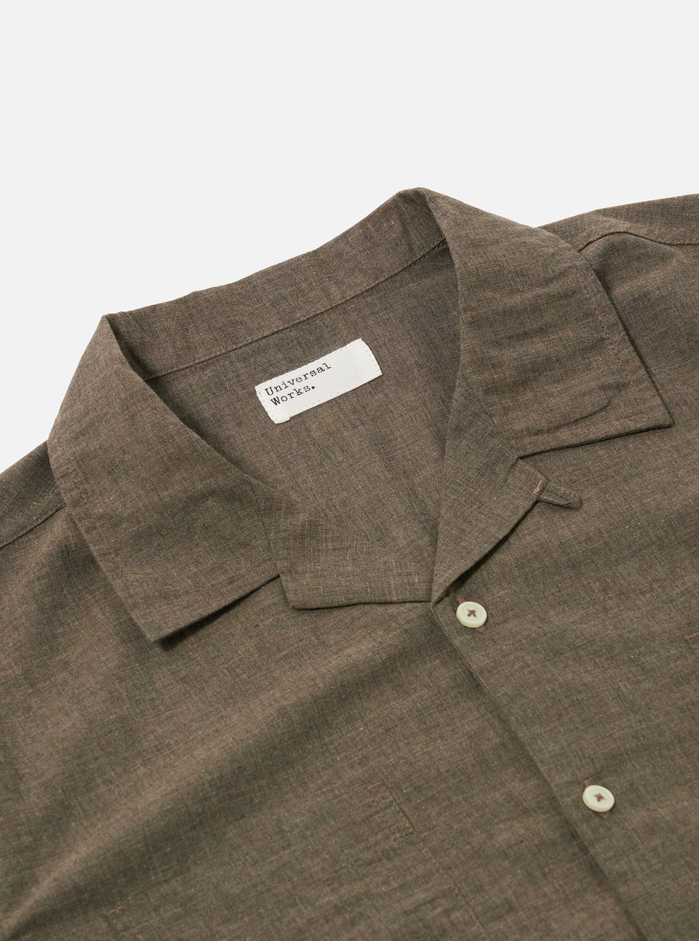 Brown Fine Organic Cotton Sal Road Shirt - Image 4