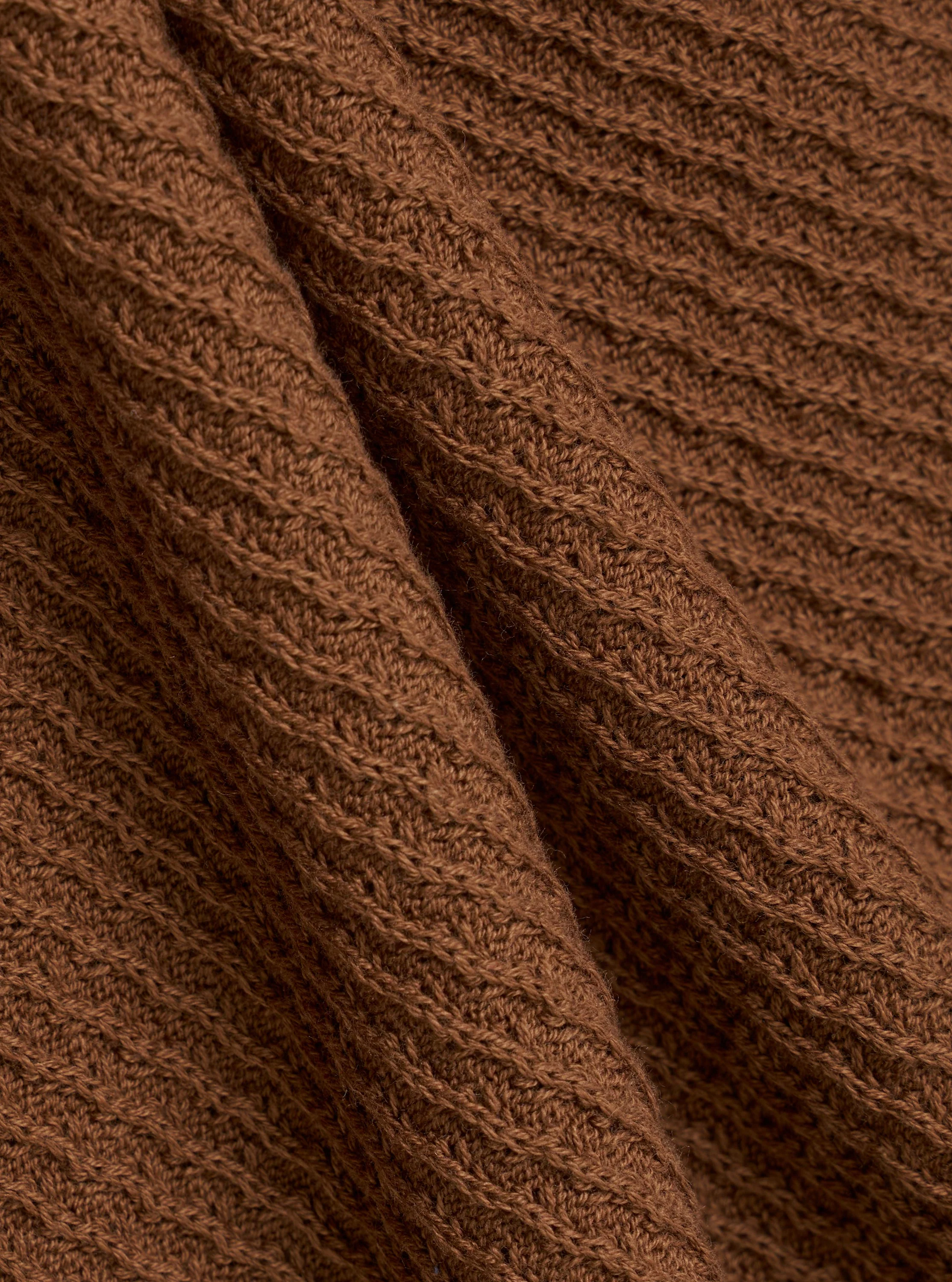 Brown Fine Texture Tricot S/S Knit Polo - Image 4