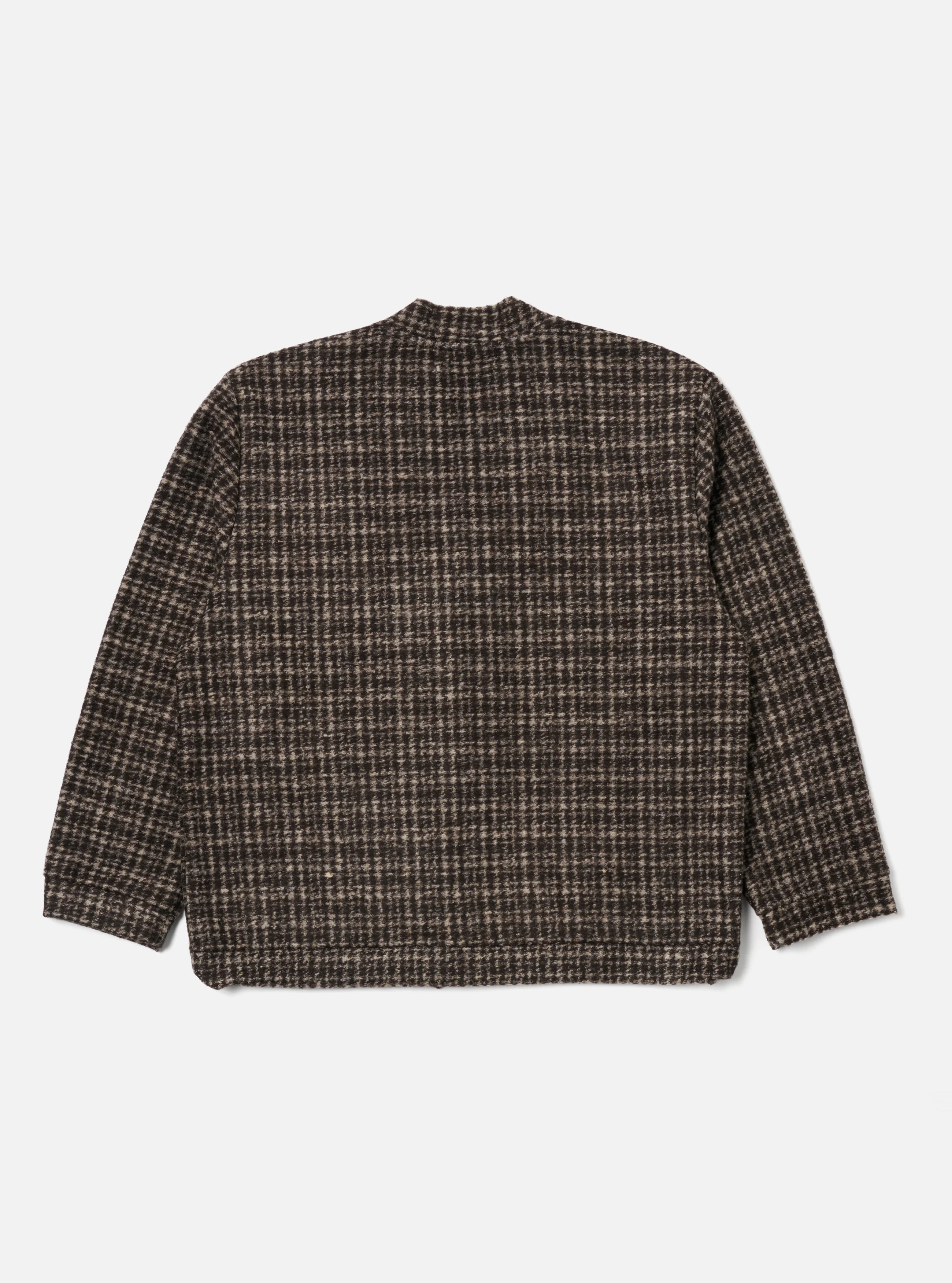 Brown Jacquard Knit Advance Cardigan - Image 5