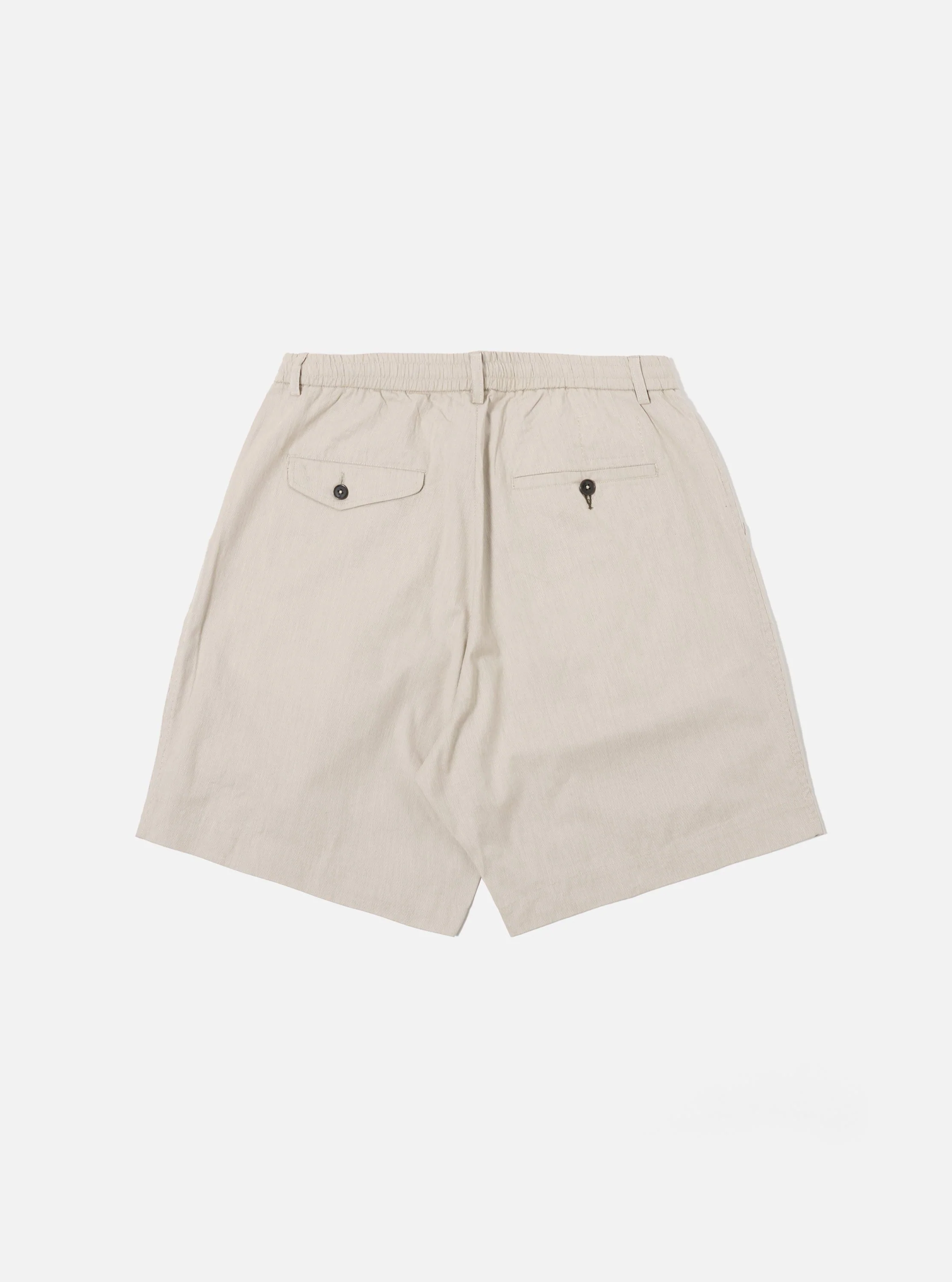 Brown Kennedy Stripe Pleated Track Short - Image 5
