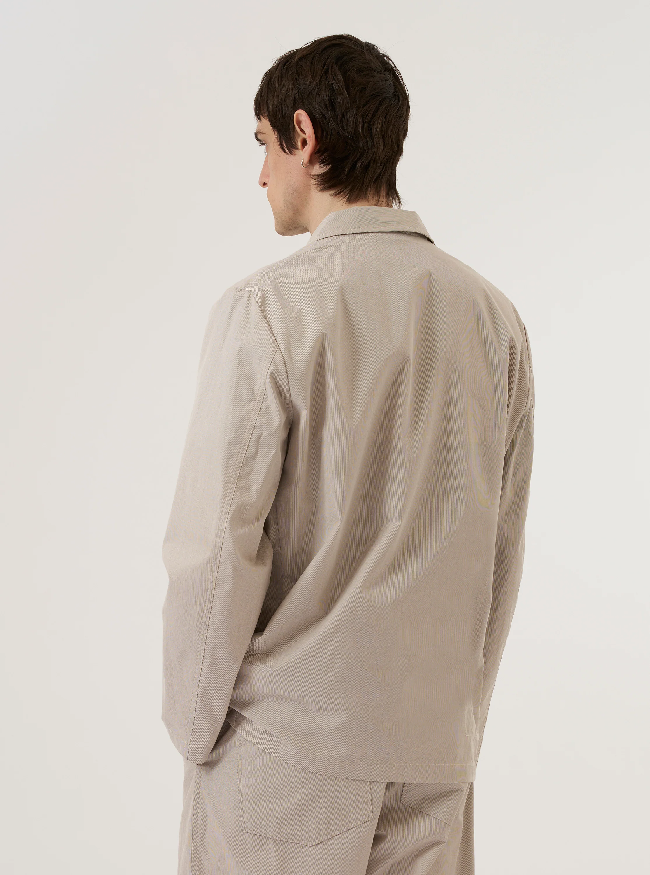 Brown Kennedy Stripe Three Button Jacket - Image 3