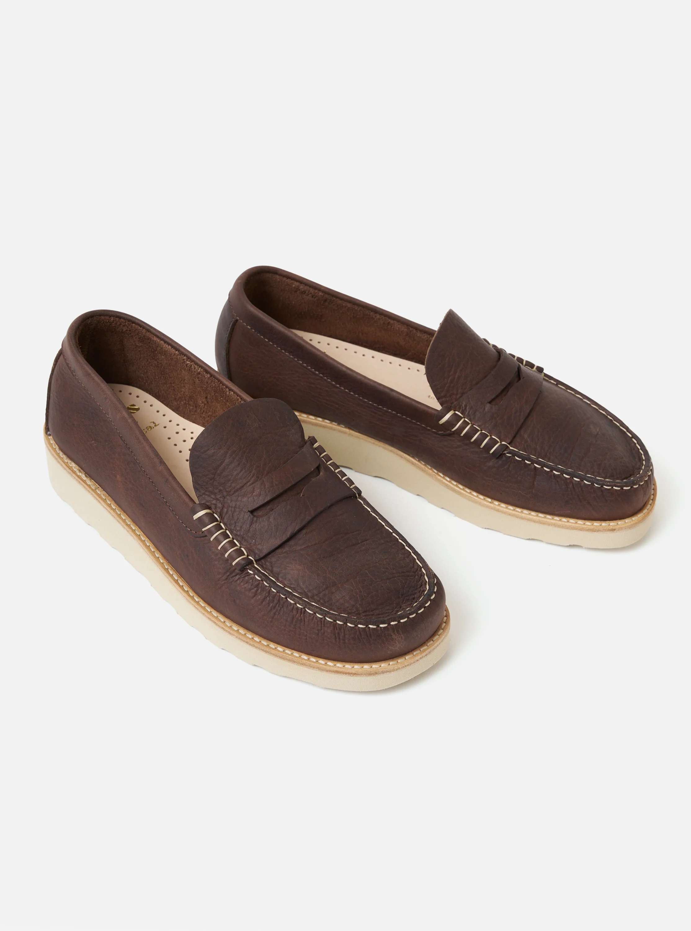 Zardus for Universal Works Brown Leather Reggie Loafer - Image 4