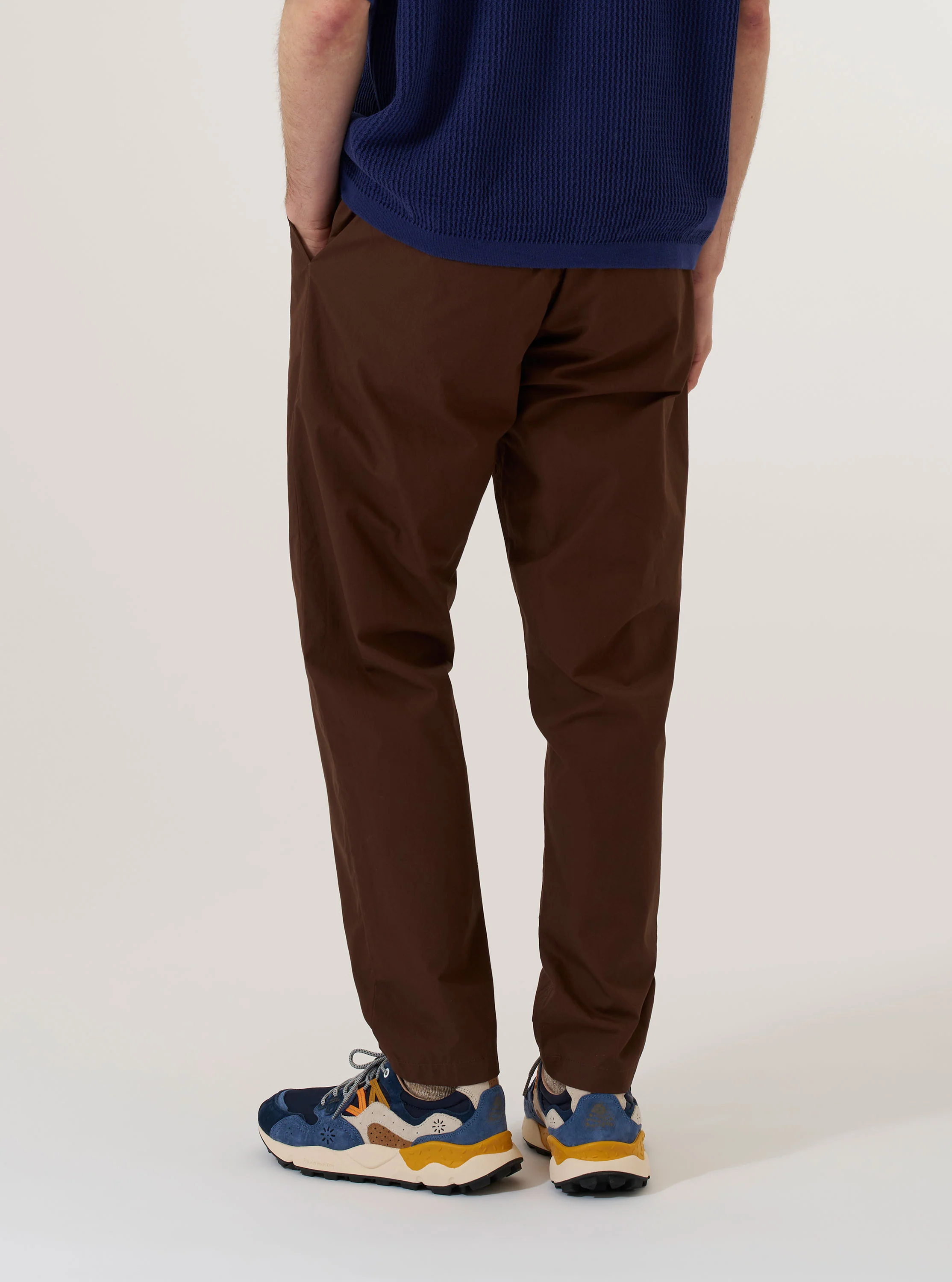 Brown Peached Poplin Military Chino - Image 3