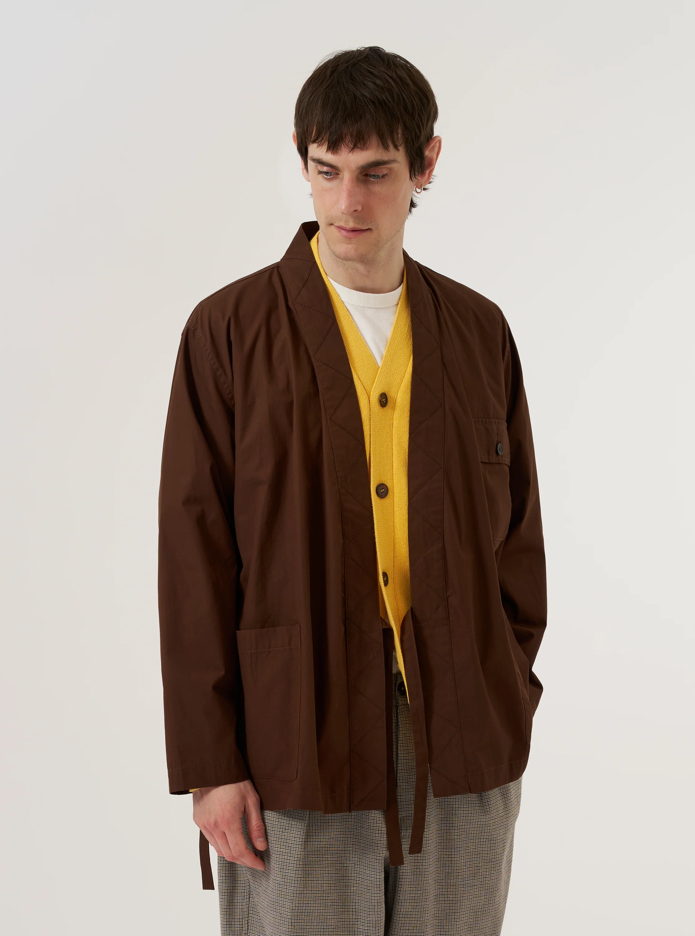 Brown Peached Poplin Osaka Work Jacket - Image 2