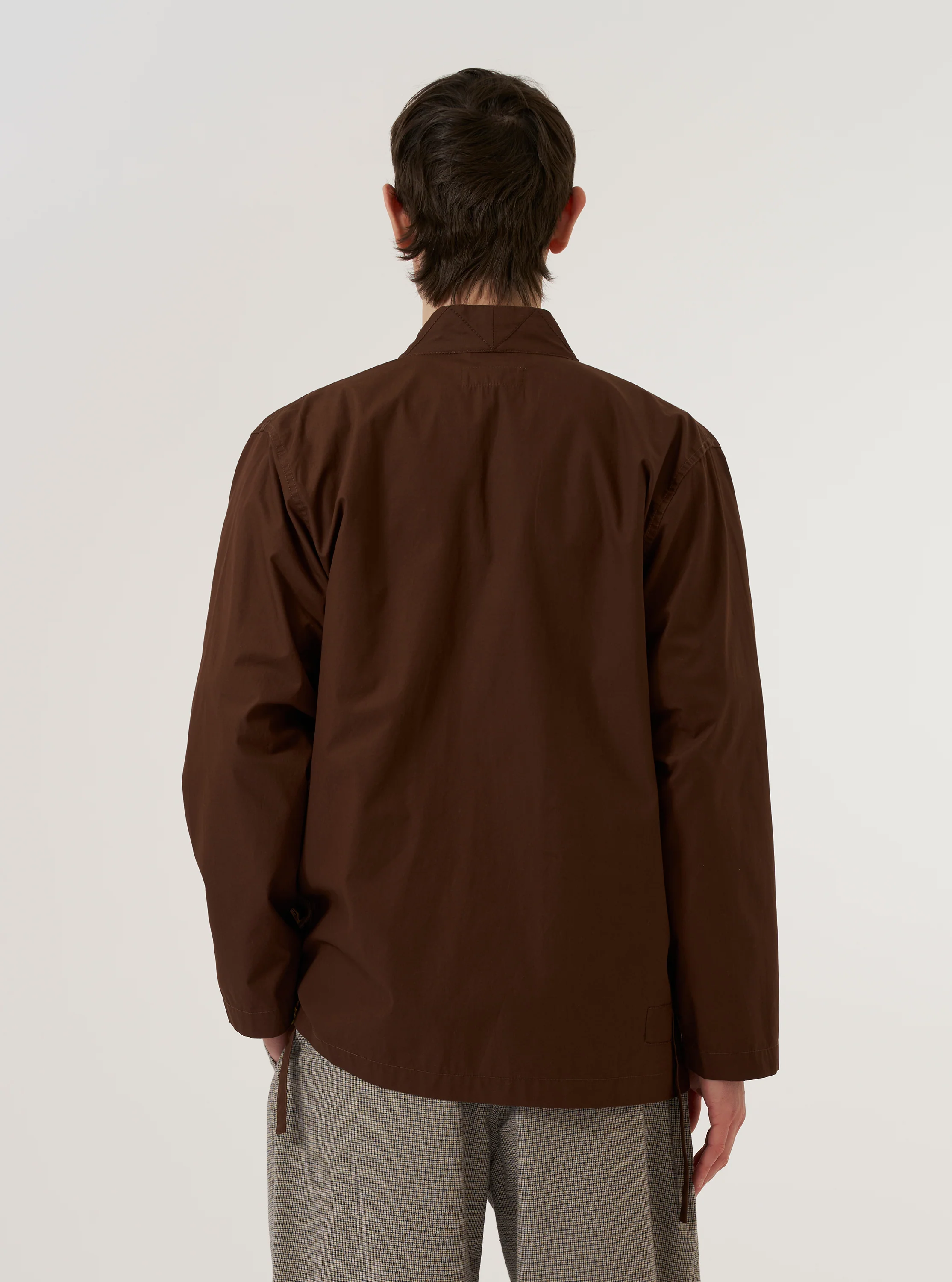 Brown Peached Poplin Osaka Work Jacket - Image 3
