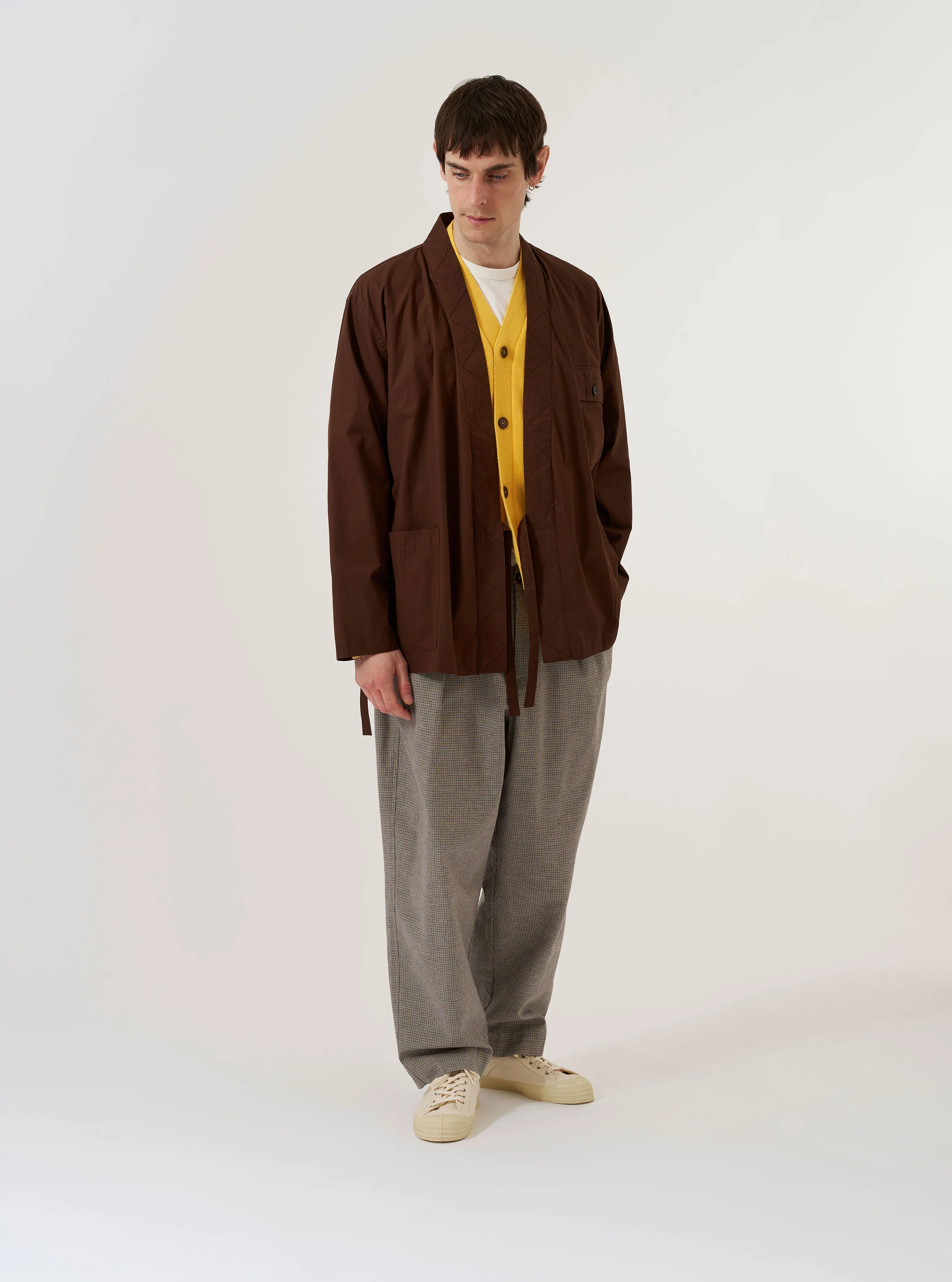 Brown Peached Poplin Osaka Work Jacket - Image 8