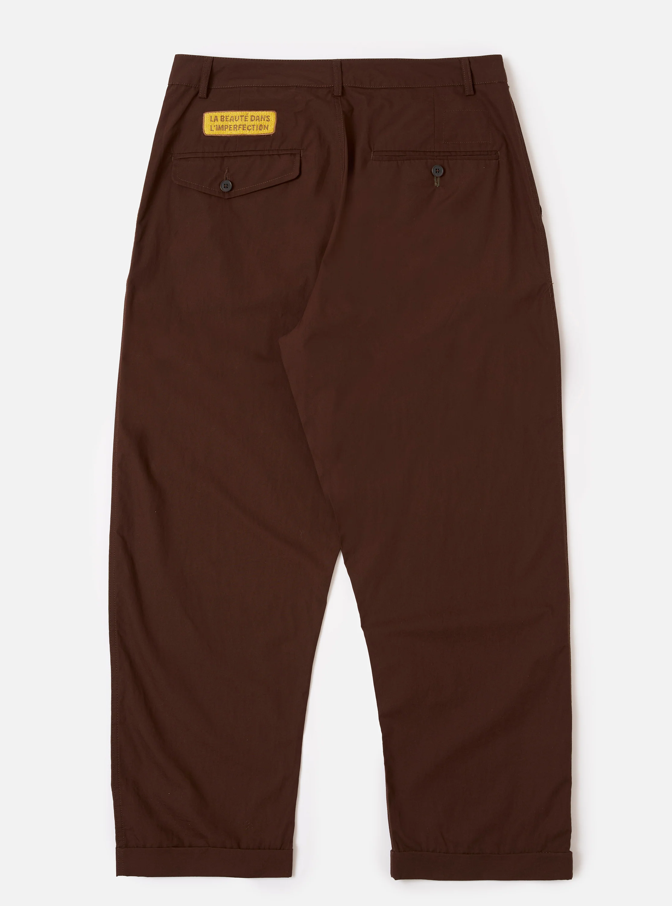 Paraboot x Universal Works Brown Peached Poplin Super Chino - Image 5