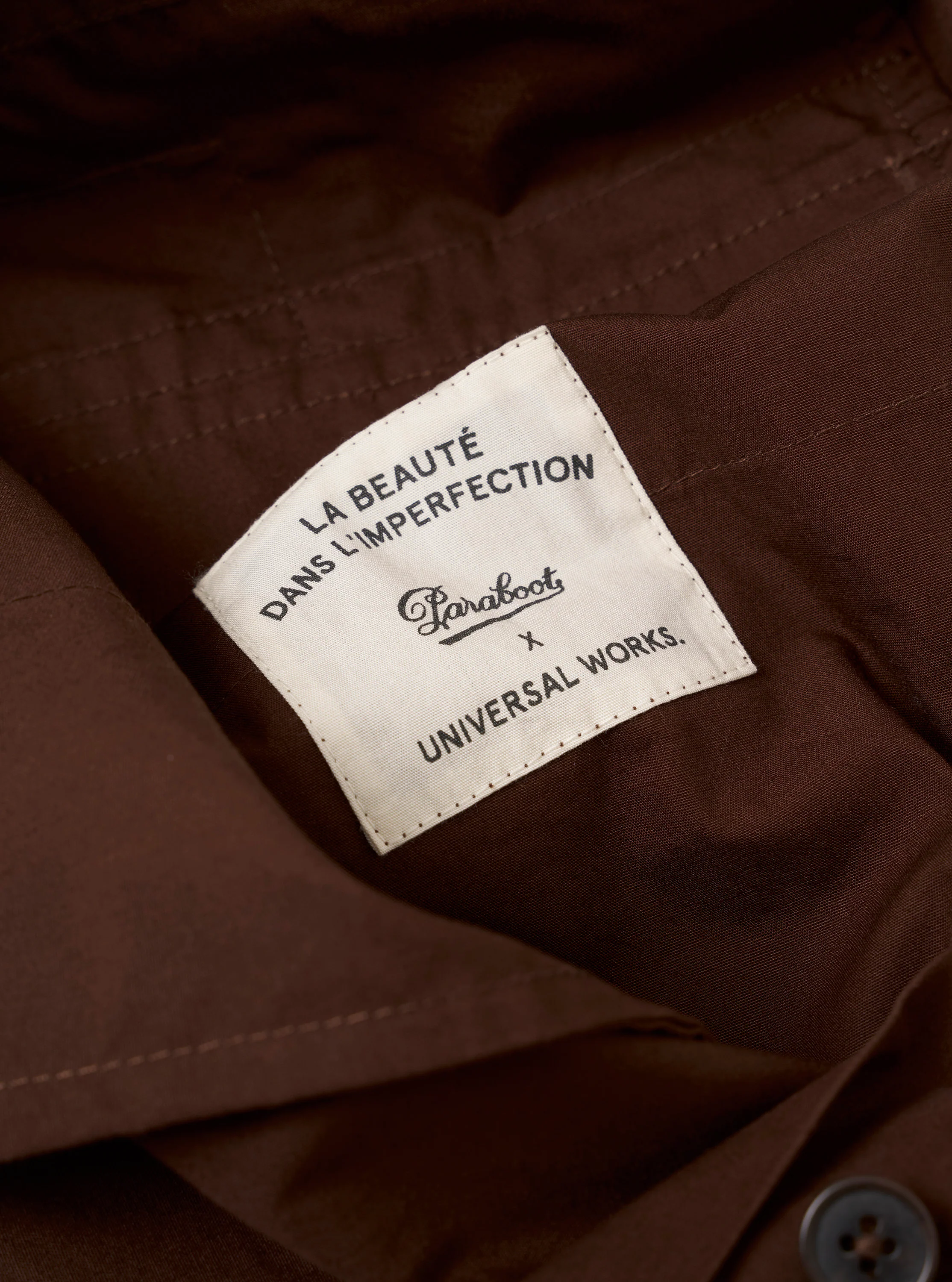 Paraboot x Universal Works Brown Peached Poplin Super Chino - Image 7