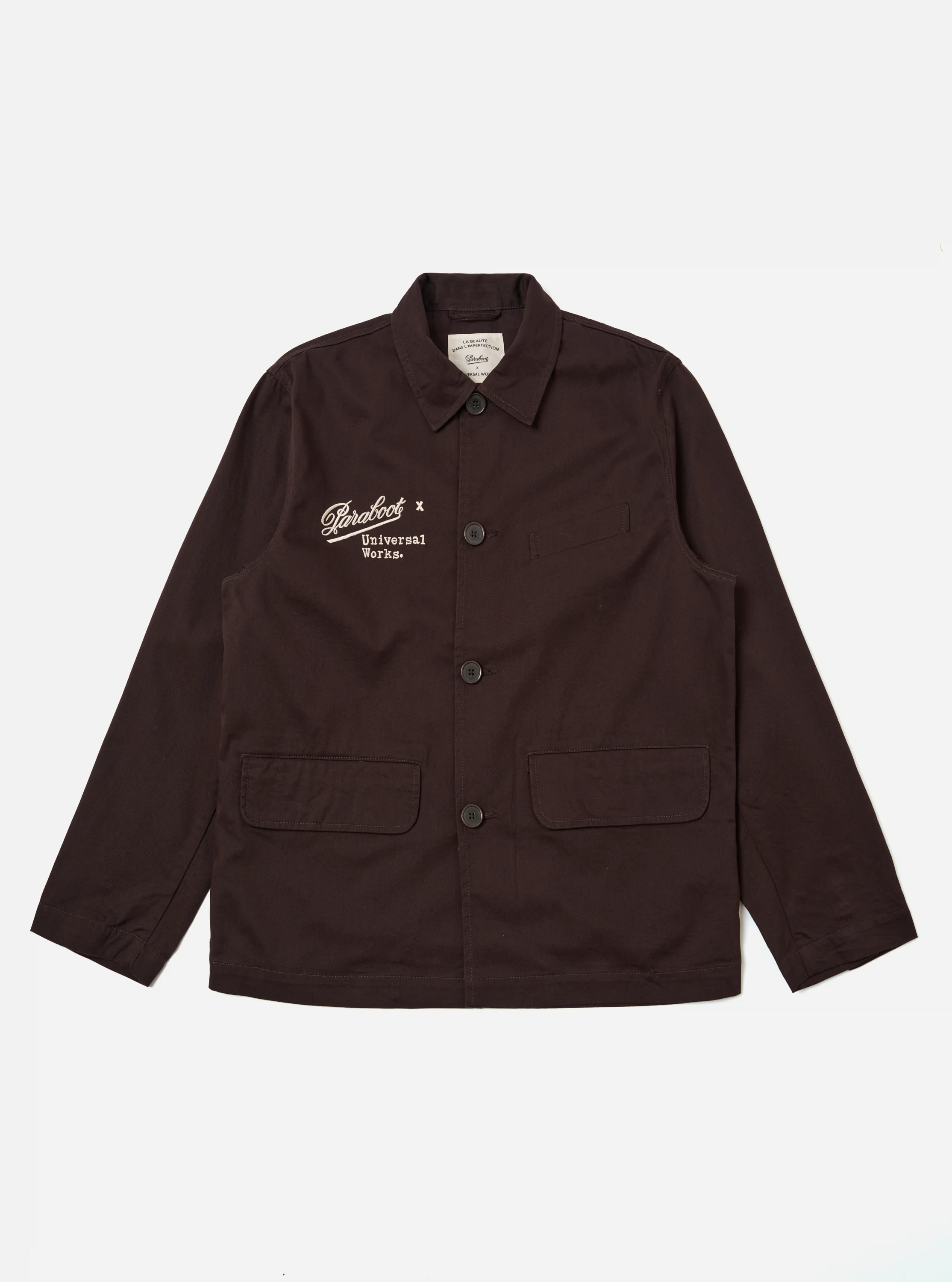 Paraboot x Universal Works Brown Twill Warmus Jacket - Image 5