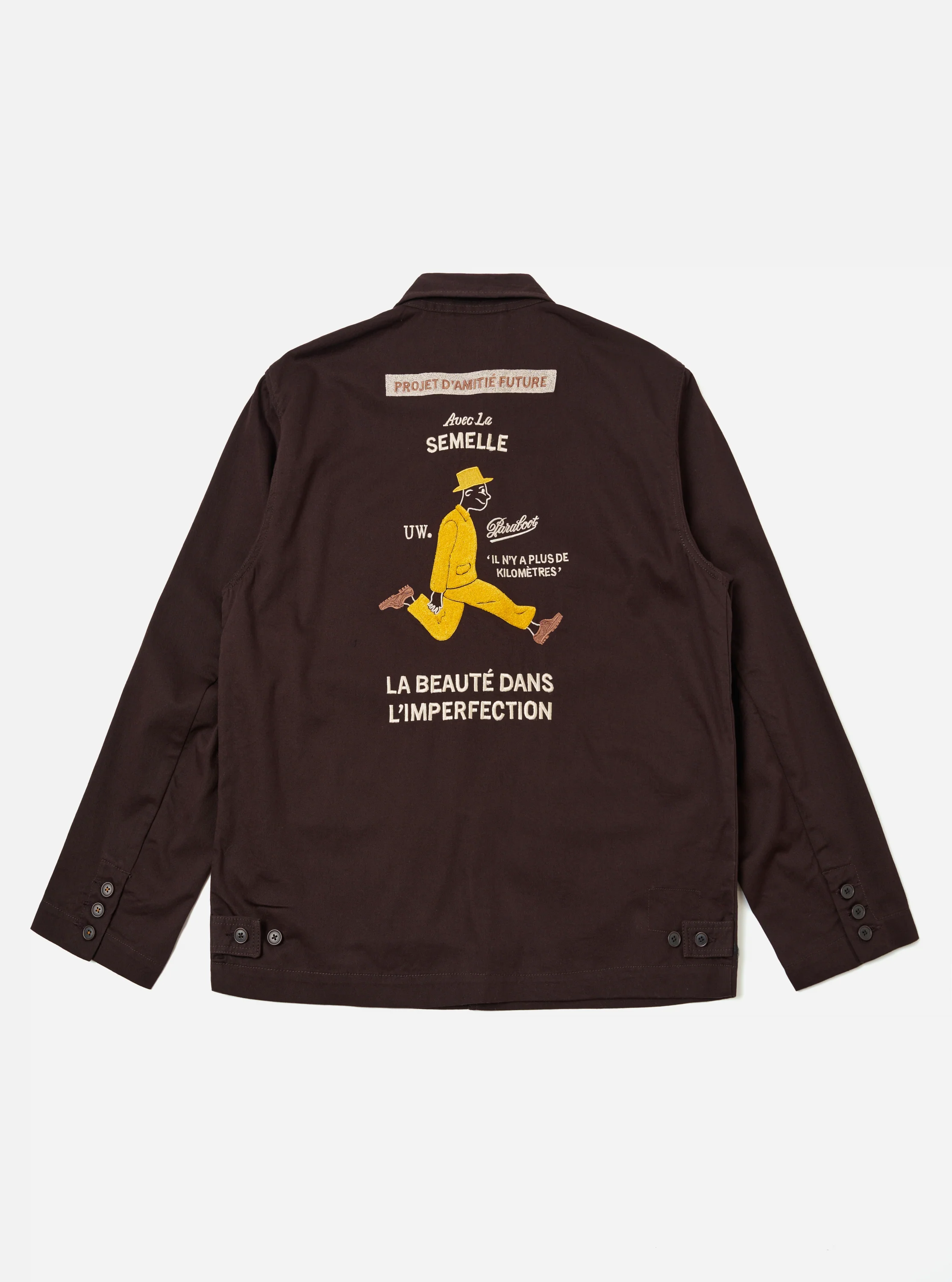 Paraboot x Universal Works Brown Twill Warmus Jacket - Image 6