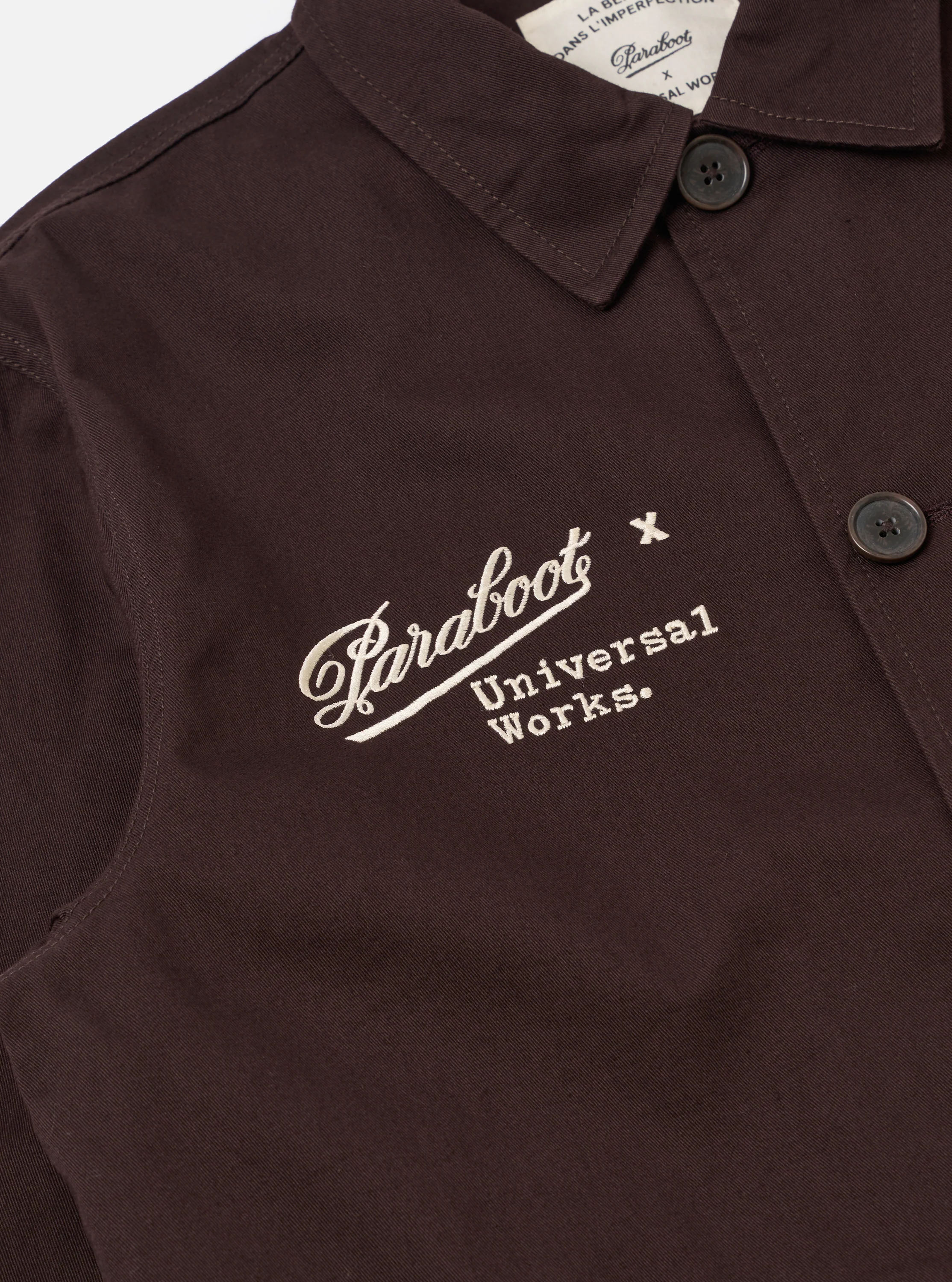 Paraboot x Universal Works Brown Twill Warmus Jacket - Image 7
