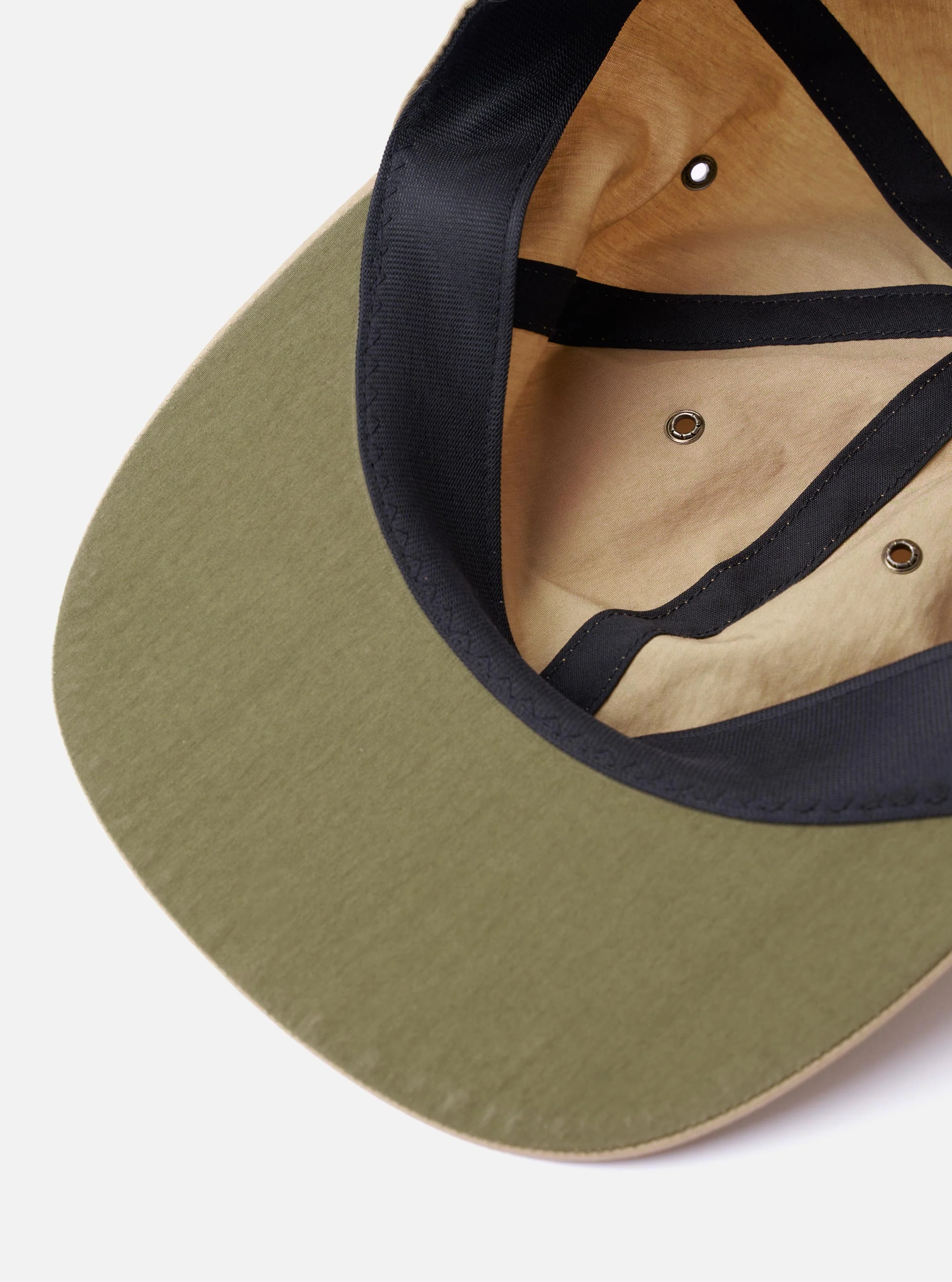 cableami® Beige/Olive Cotton/Nylon B.B Cap - Image 3
