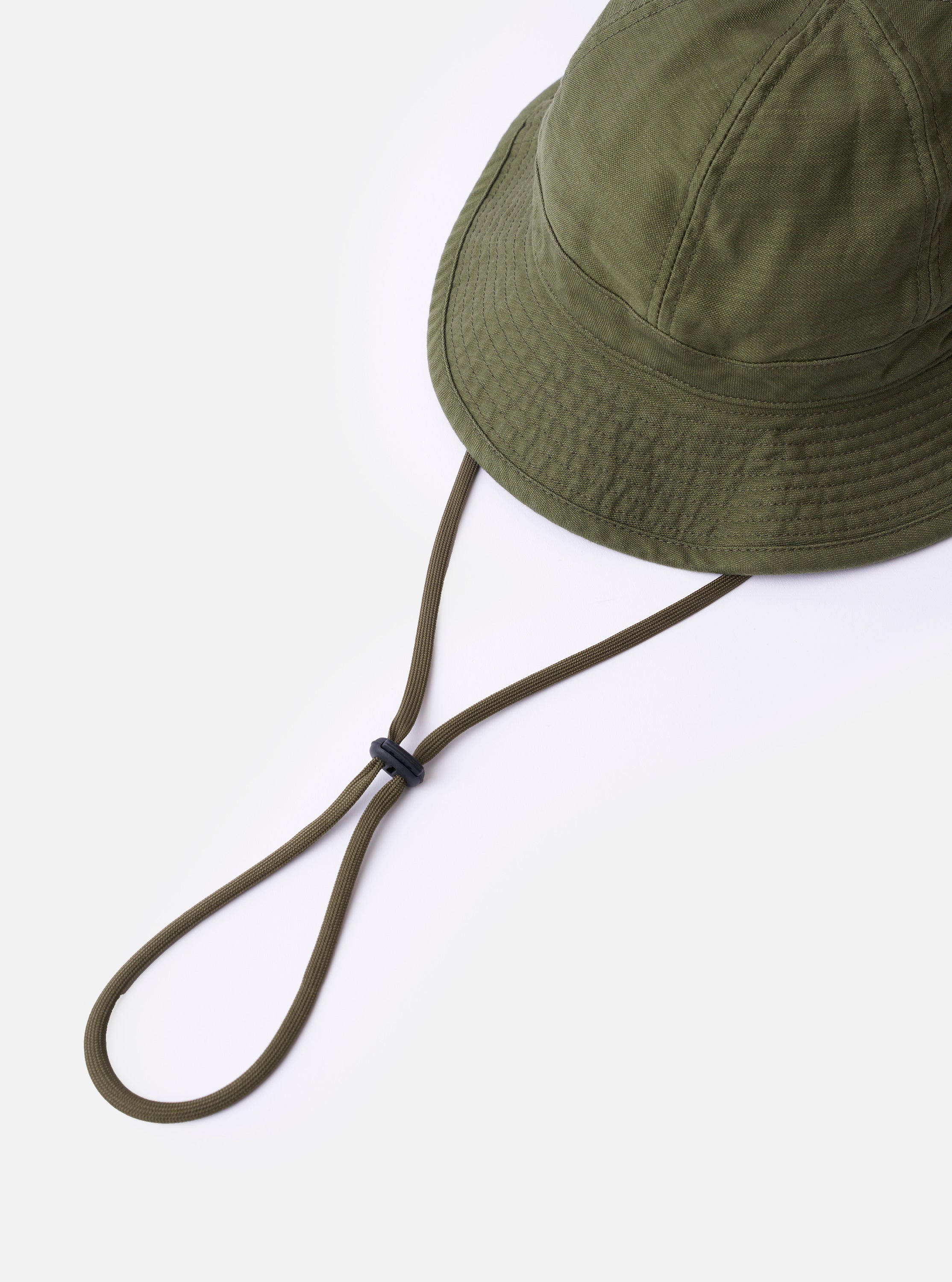 cableami® Dark Olive Baker Back Satin Cotton Metro Hat - Image 4