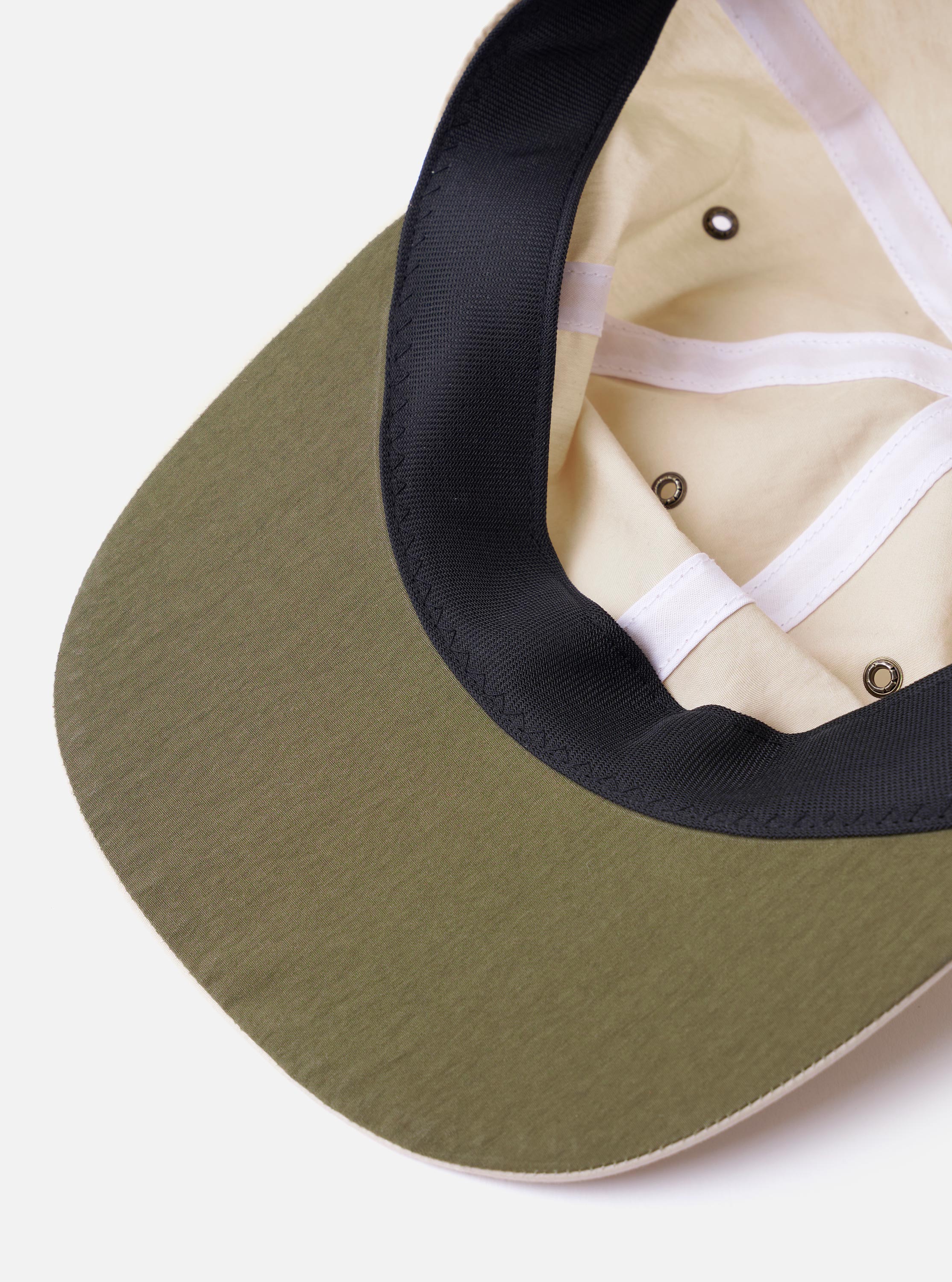 cableamiĀ® Ivory/Olive Cotton/Nylon B.B Cap - Image 3
