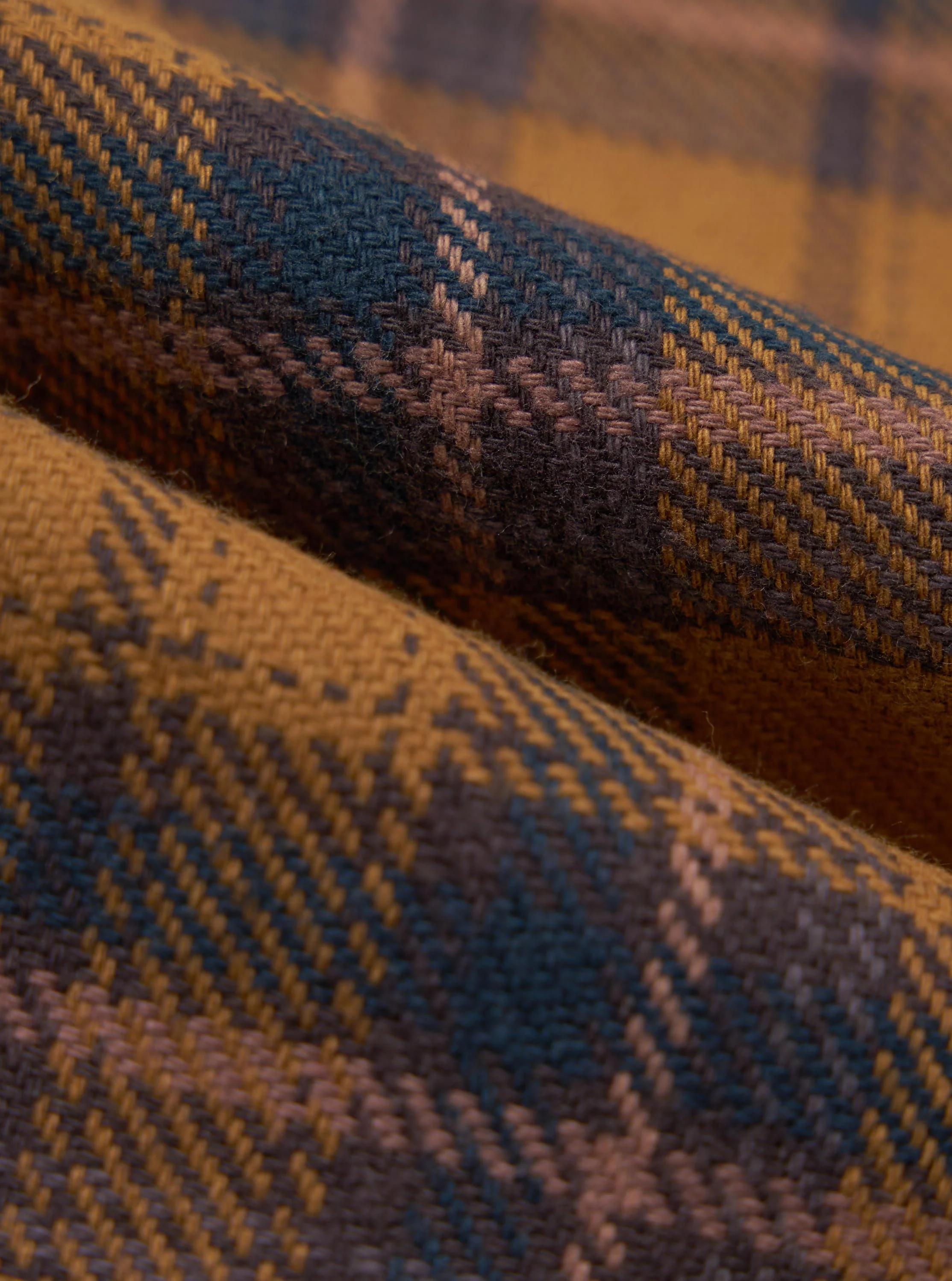 Caramel Twill Check Pyjama Pant - Image 2