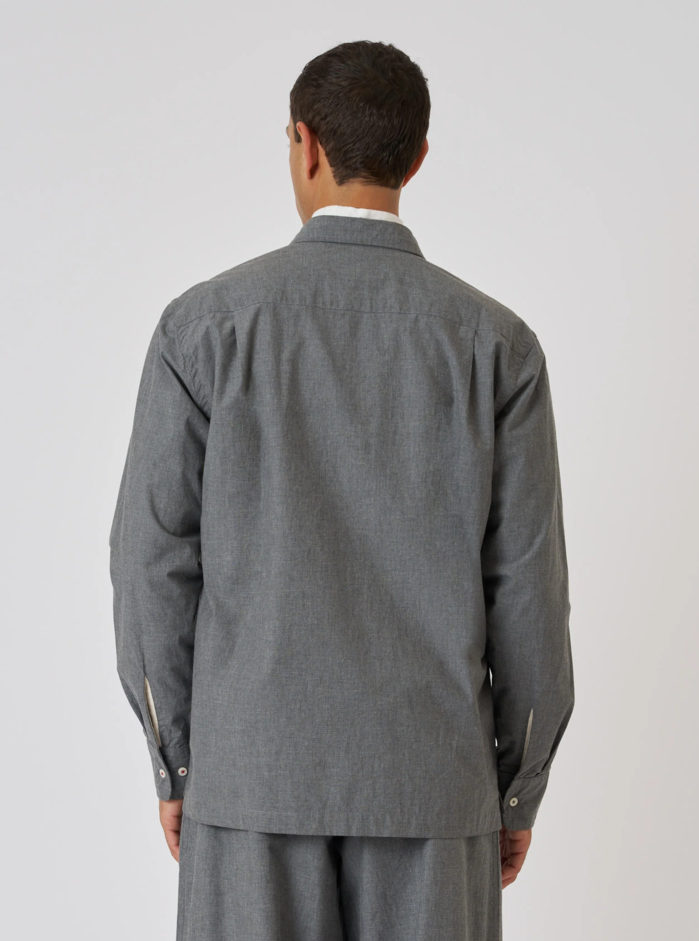 Charcoal Organic Chambray Lucky Shirt - Image 3