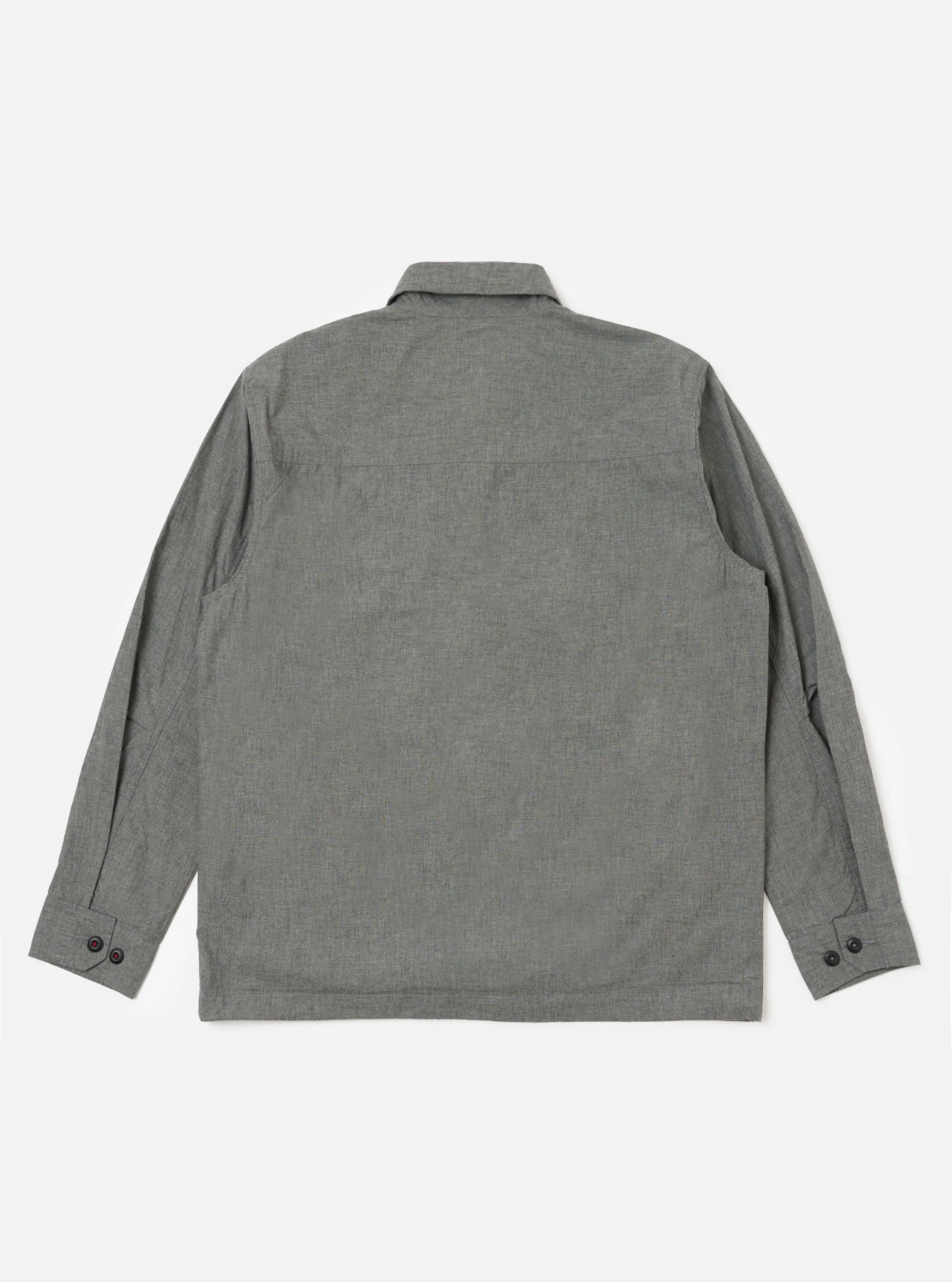 Charcoal Organic Chambray Parachute Field Jacket - Image 5