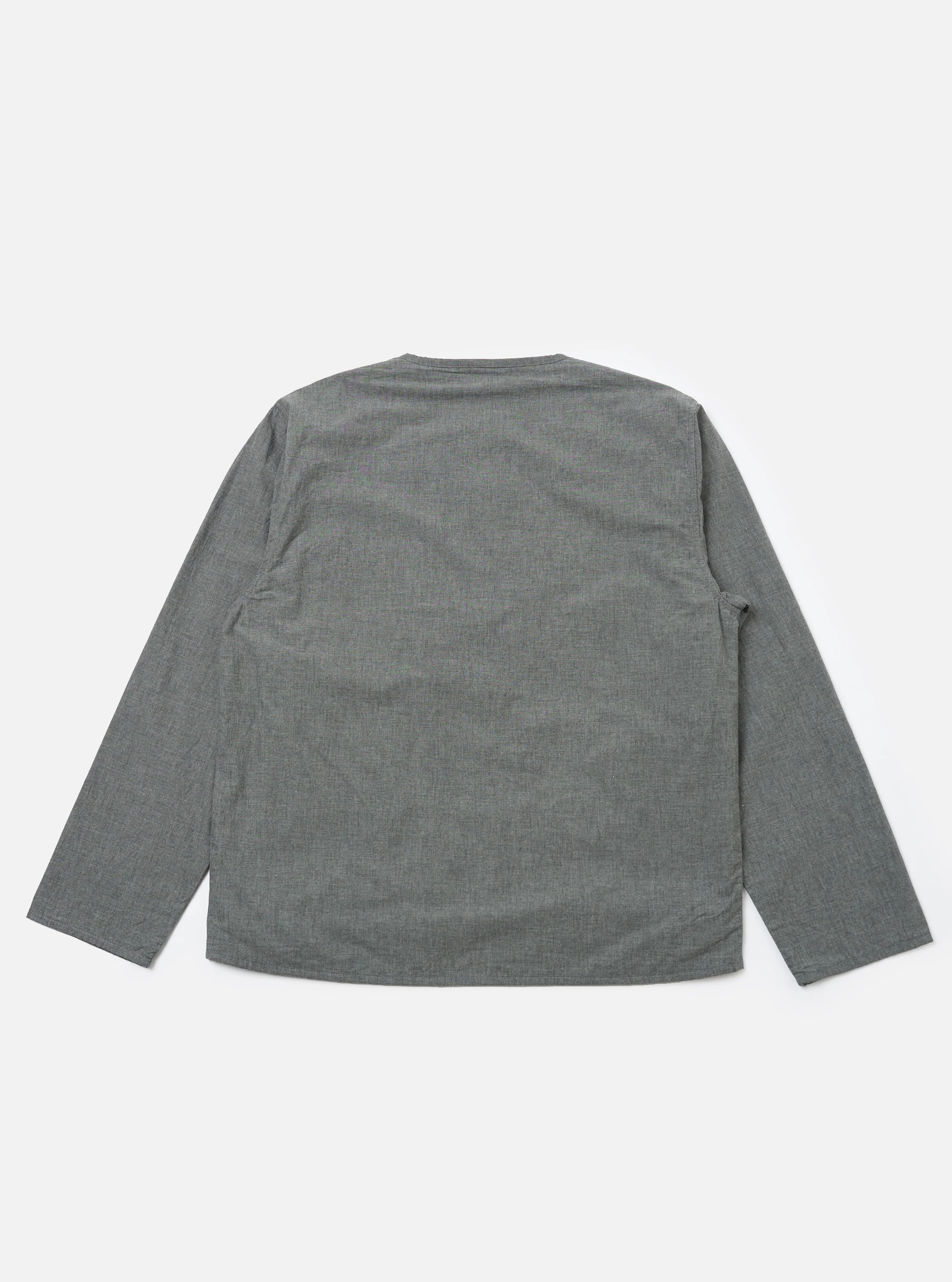 Charcoal Organic Chambray Parachute Liner Jacket - Image 5