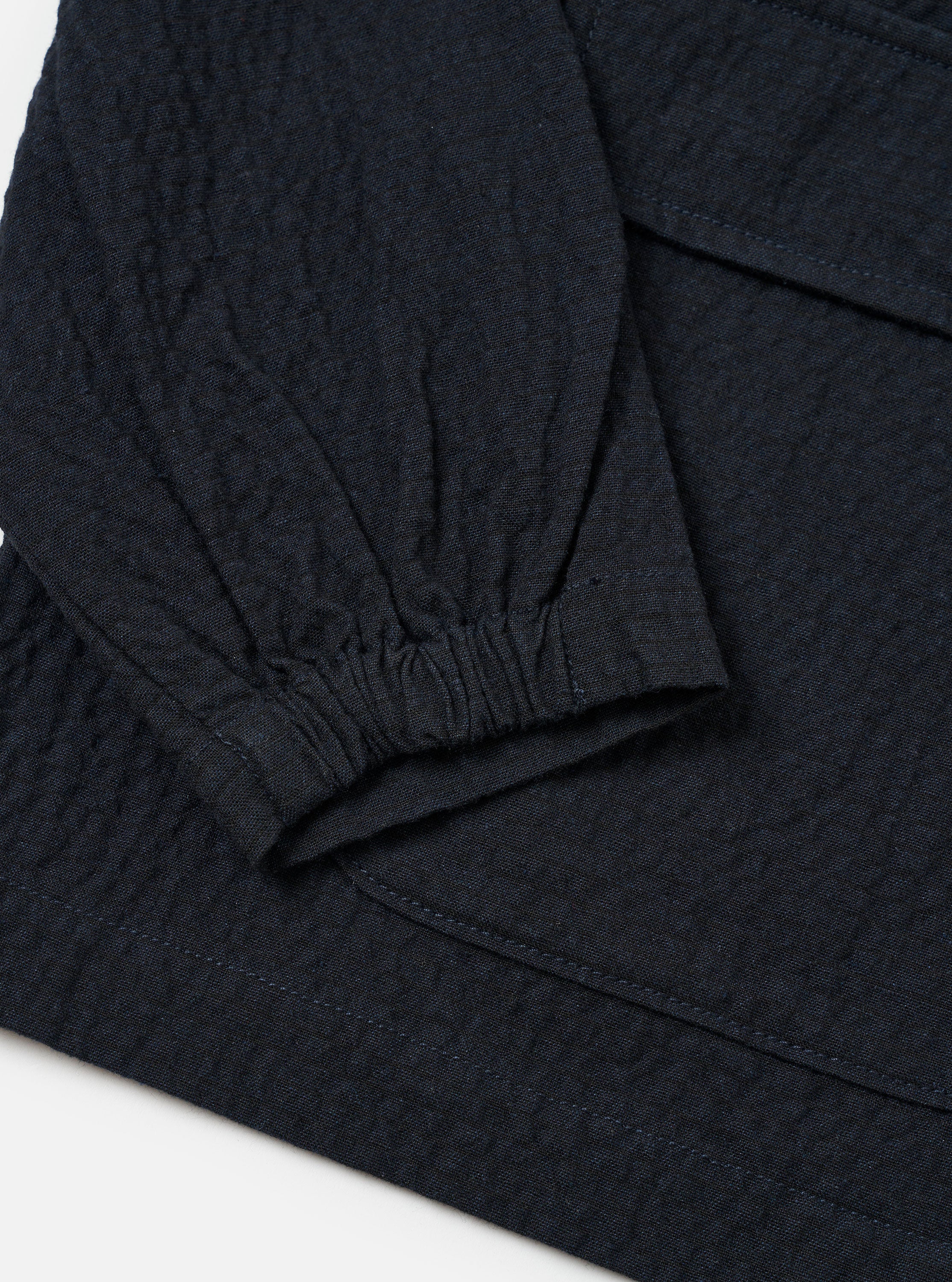 Dark Navy Ospina Cotton Labour Jacket - Image 5