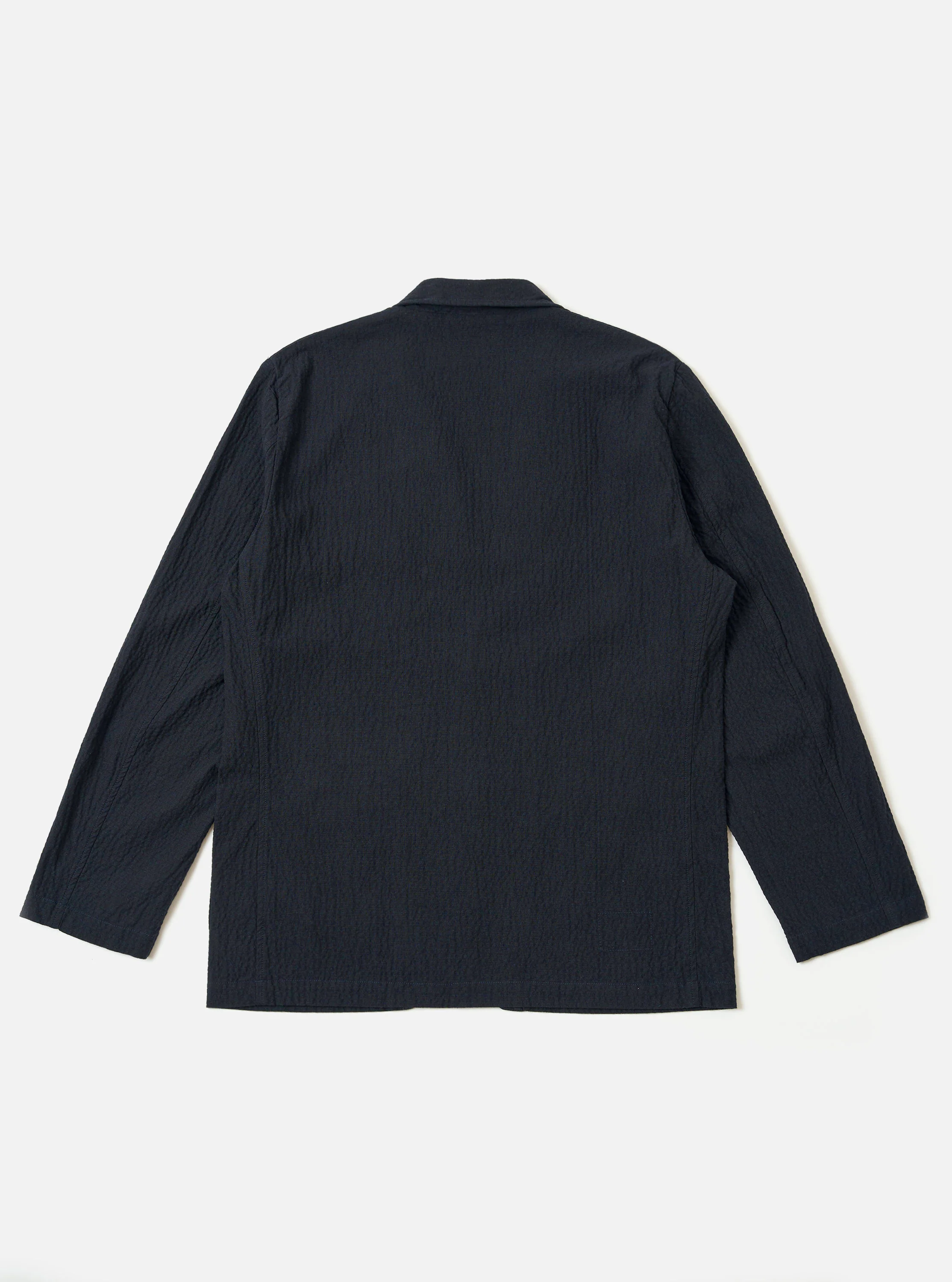 Dark Navy Ospina Cotton Two Button Jacket - Image 5