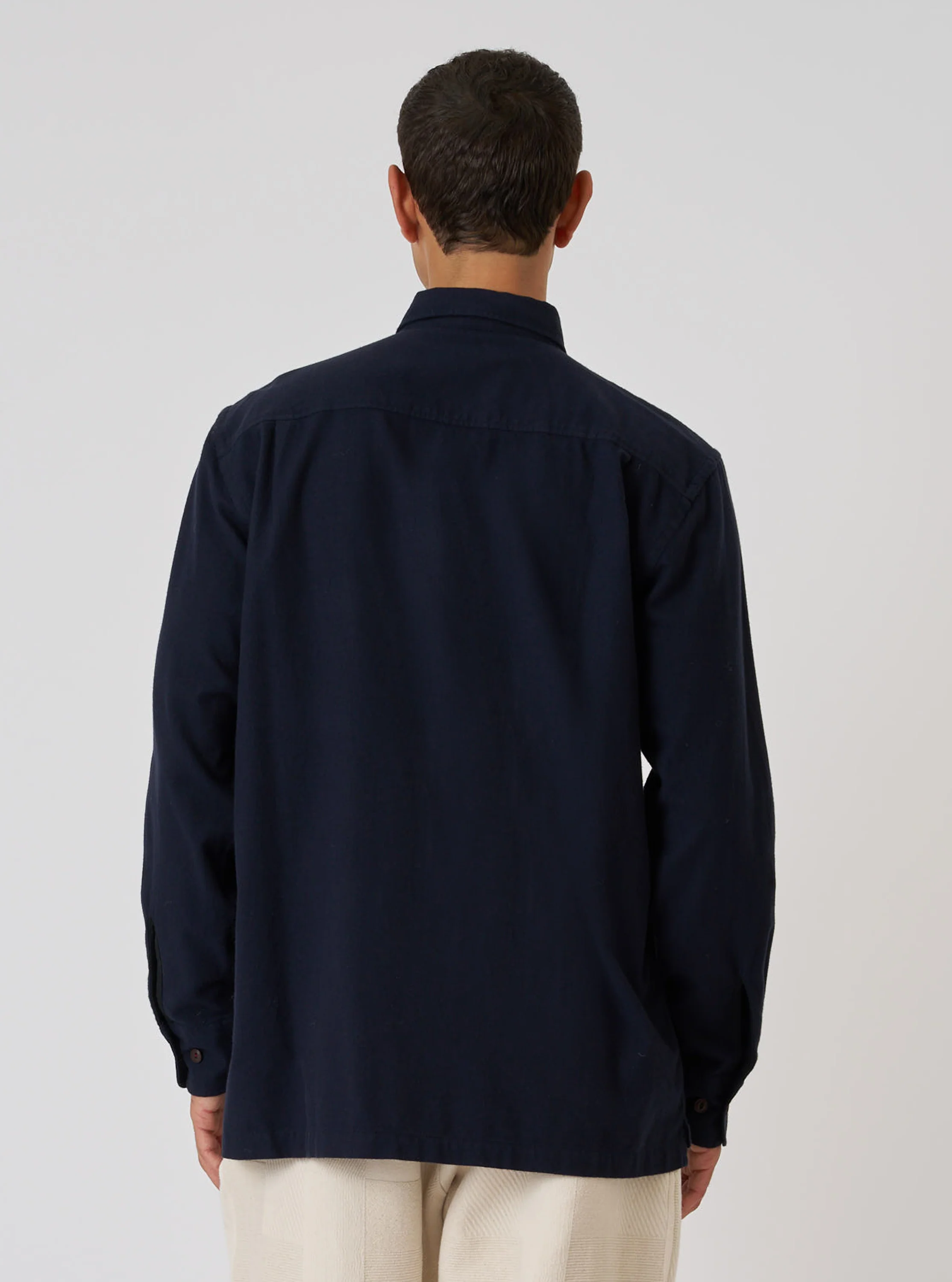 Dark Navy Sid Flannel CPO Shirt - Image 3