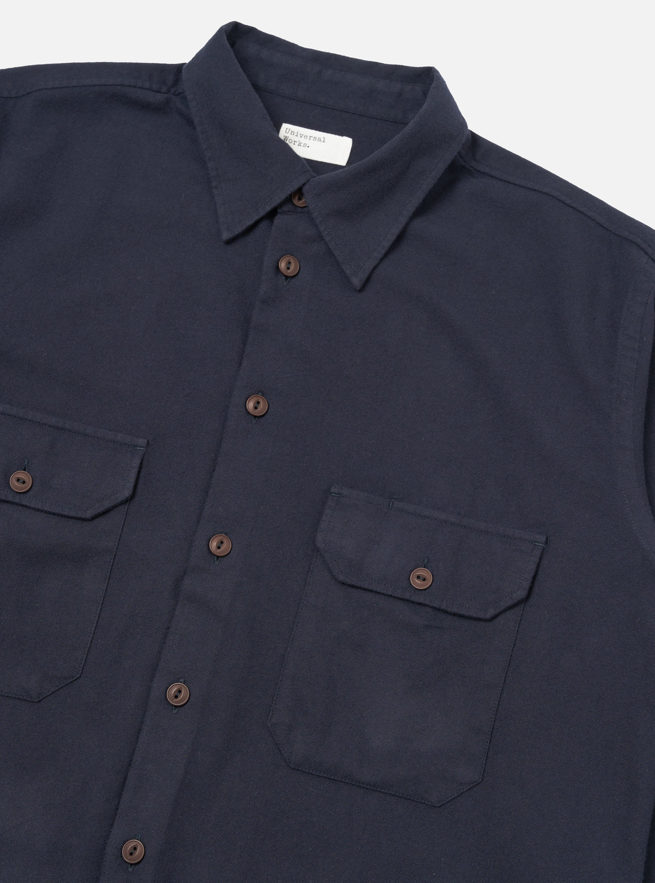 Dark Navy Sid Flannel CPO Shirt - Image 6