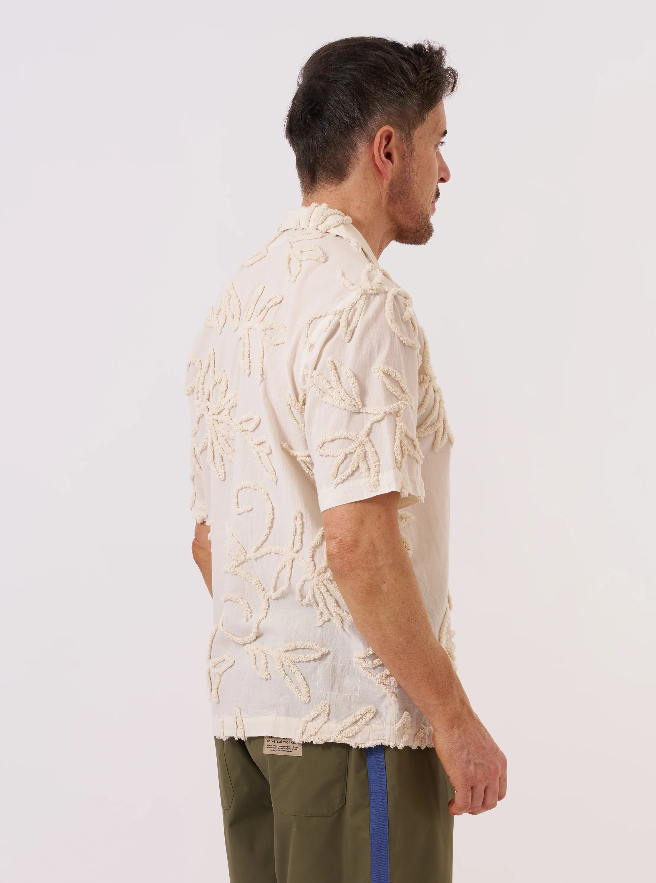 Ecru 3D Flower Road Shirt - Image 3
