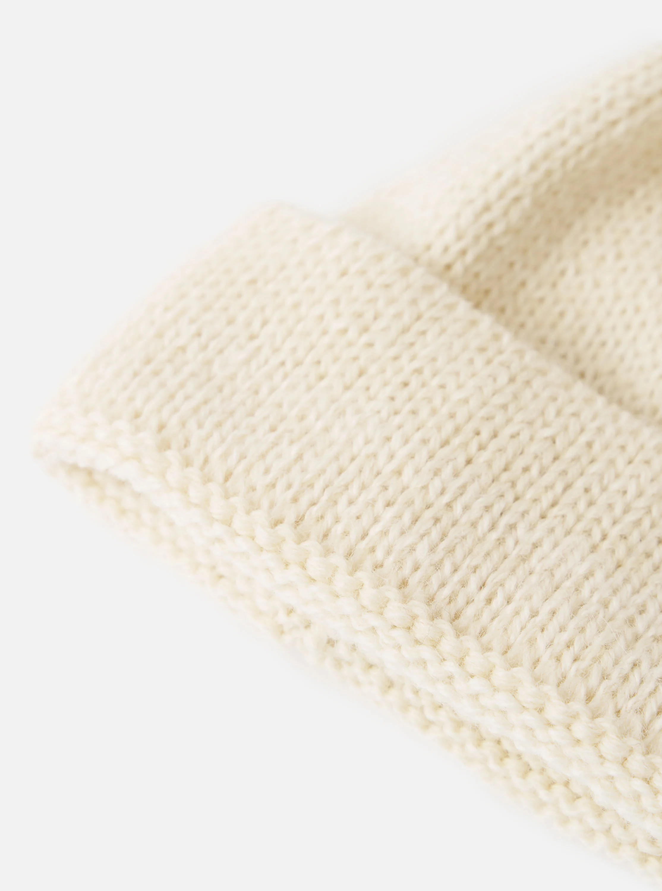 Ecru Alpaca/British Wool Bobble Hat - Image 3