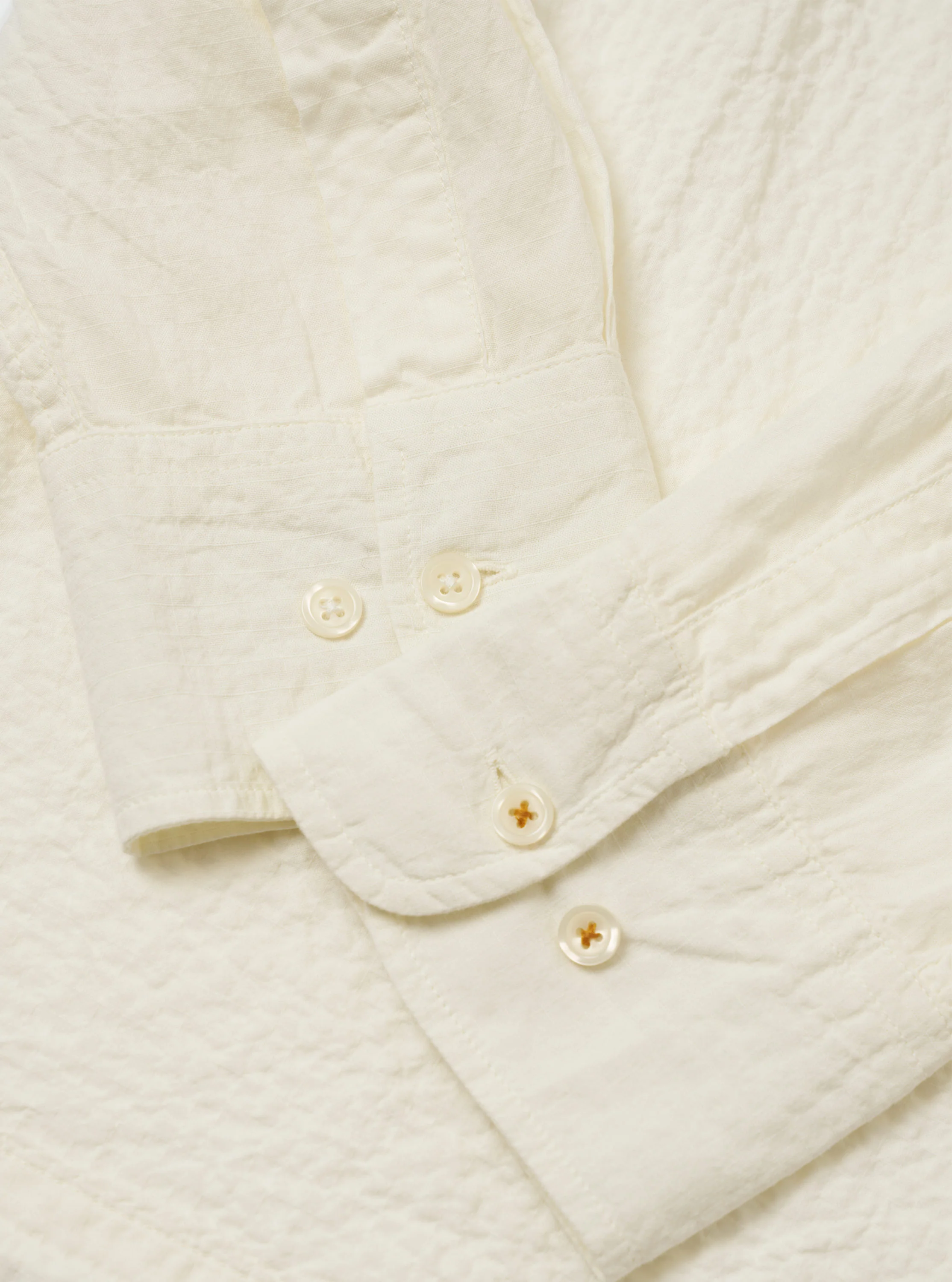 Ecru Arten Seersucker Attendant Shirt - Image 7