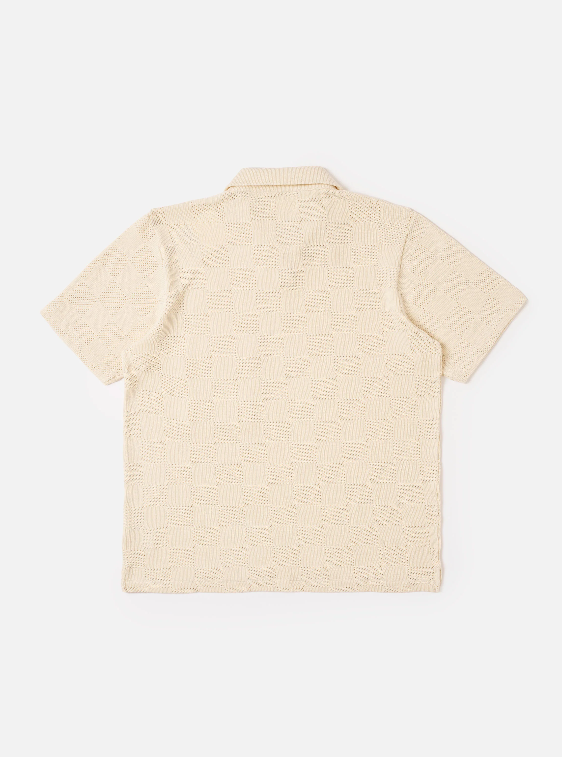 Ecru Fantasy Checkerboard Vacation Polo - Image 5