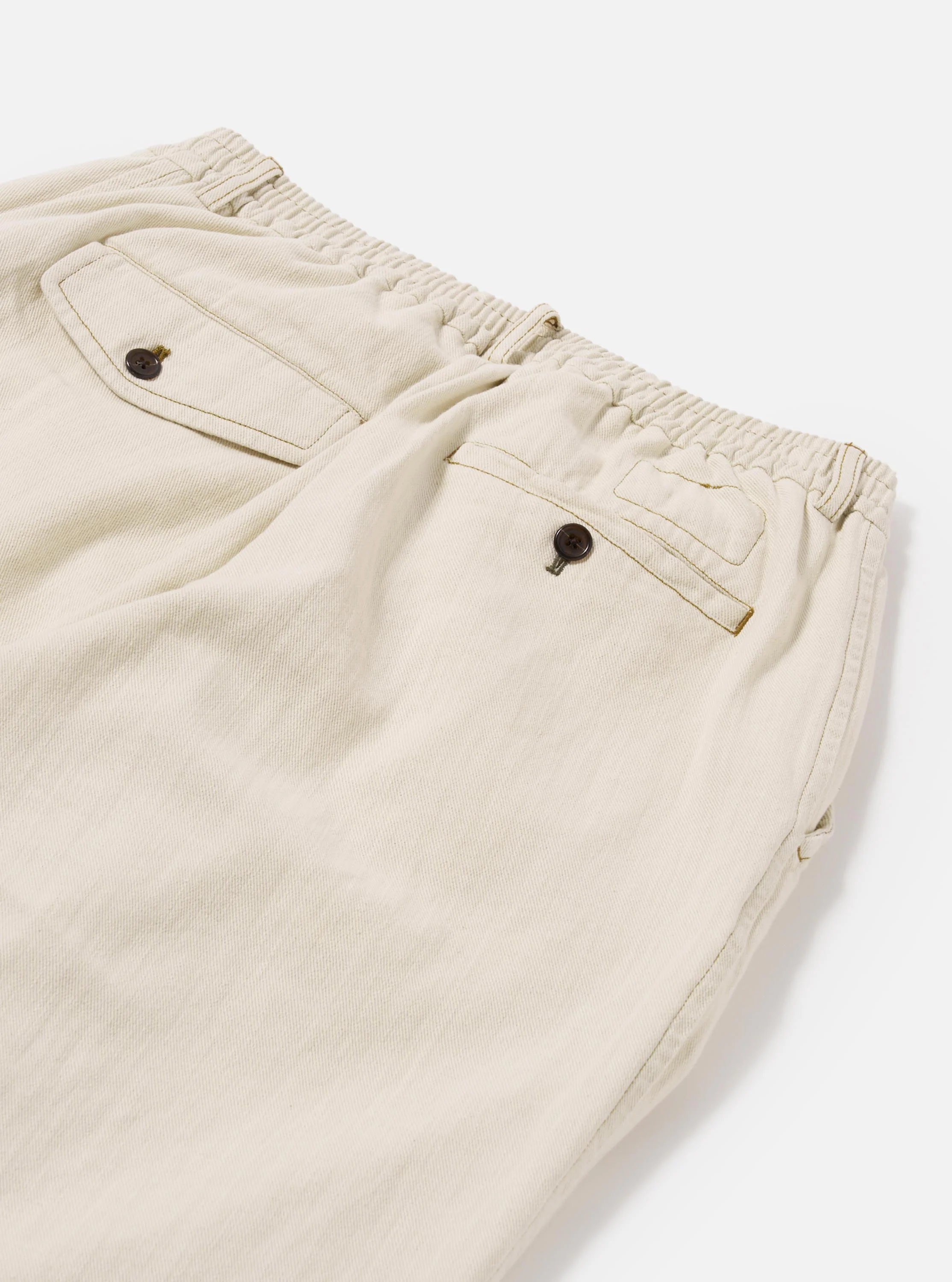 Ecru Koko Cotlin Pleated Track Pant - Image 7