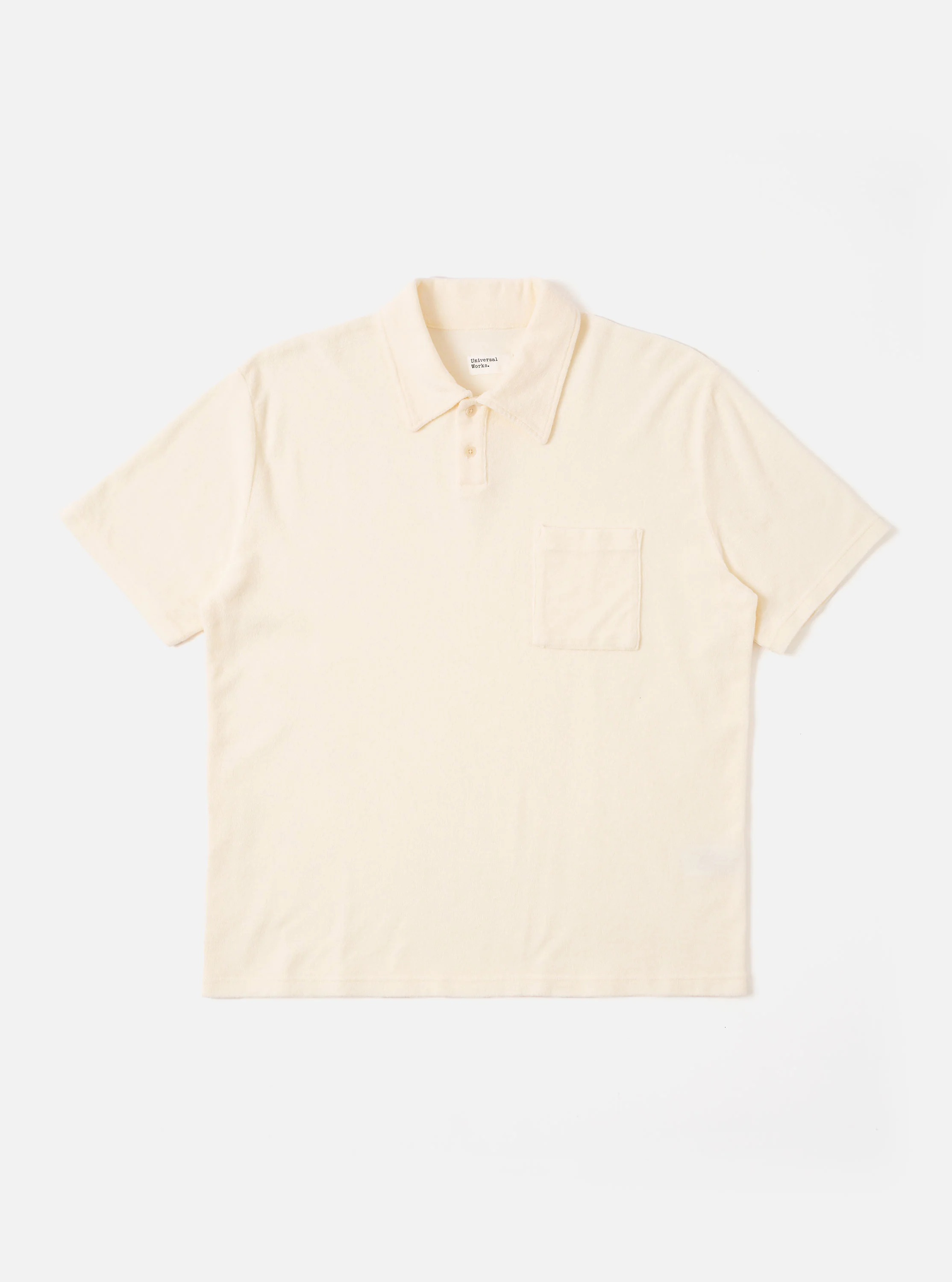 Ecru Light Weight Terry Newlyn Polo