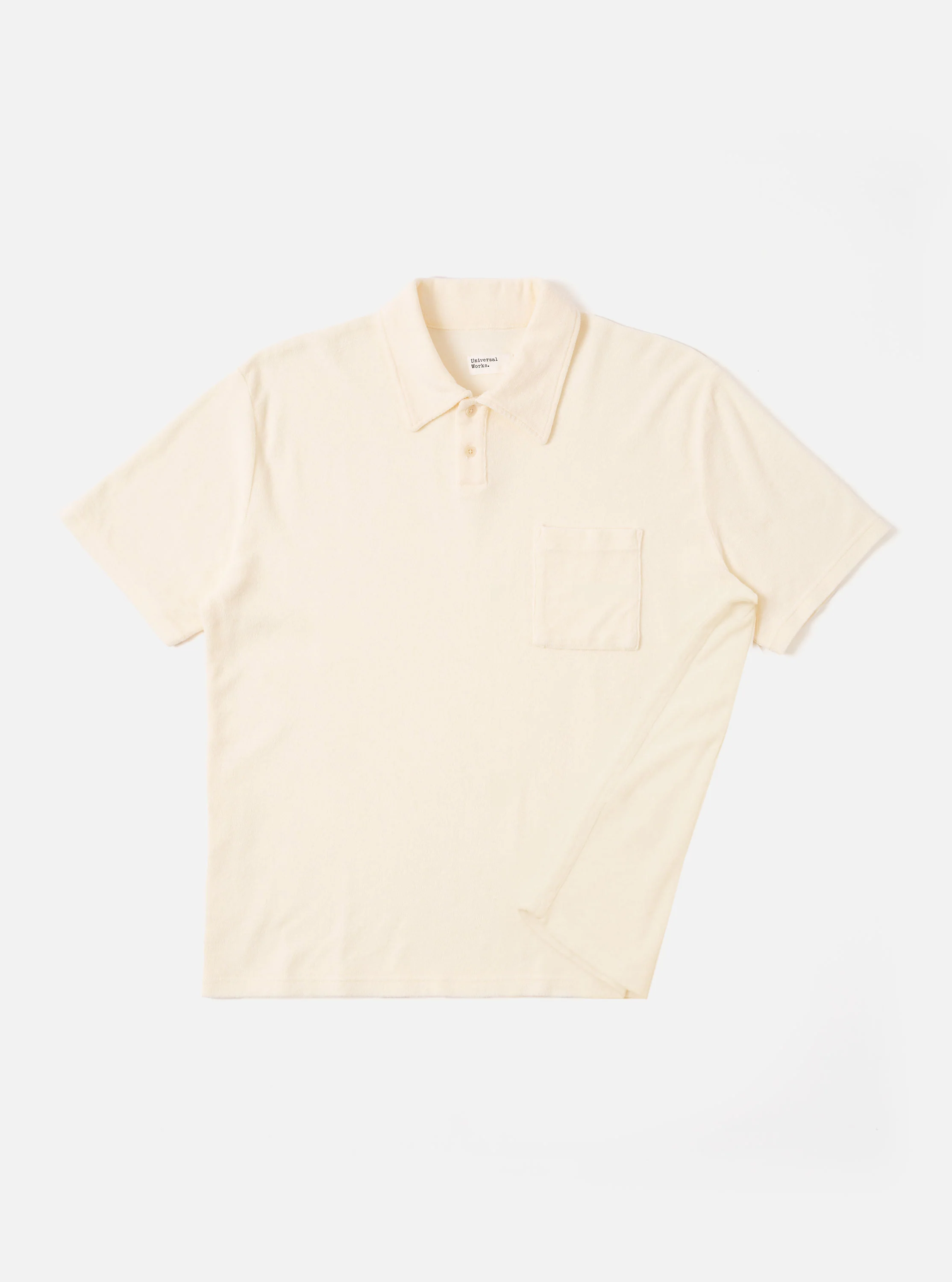 Ecru Light Weight Terry Newlyn Polo - Image 4