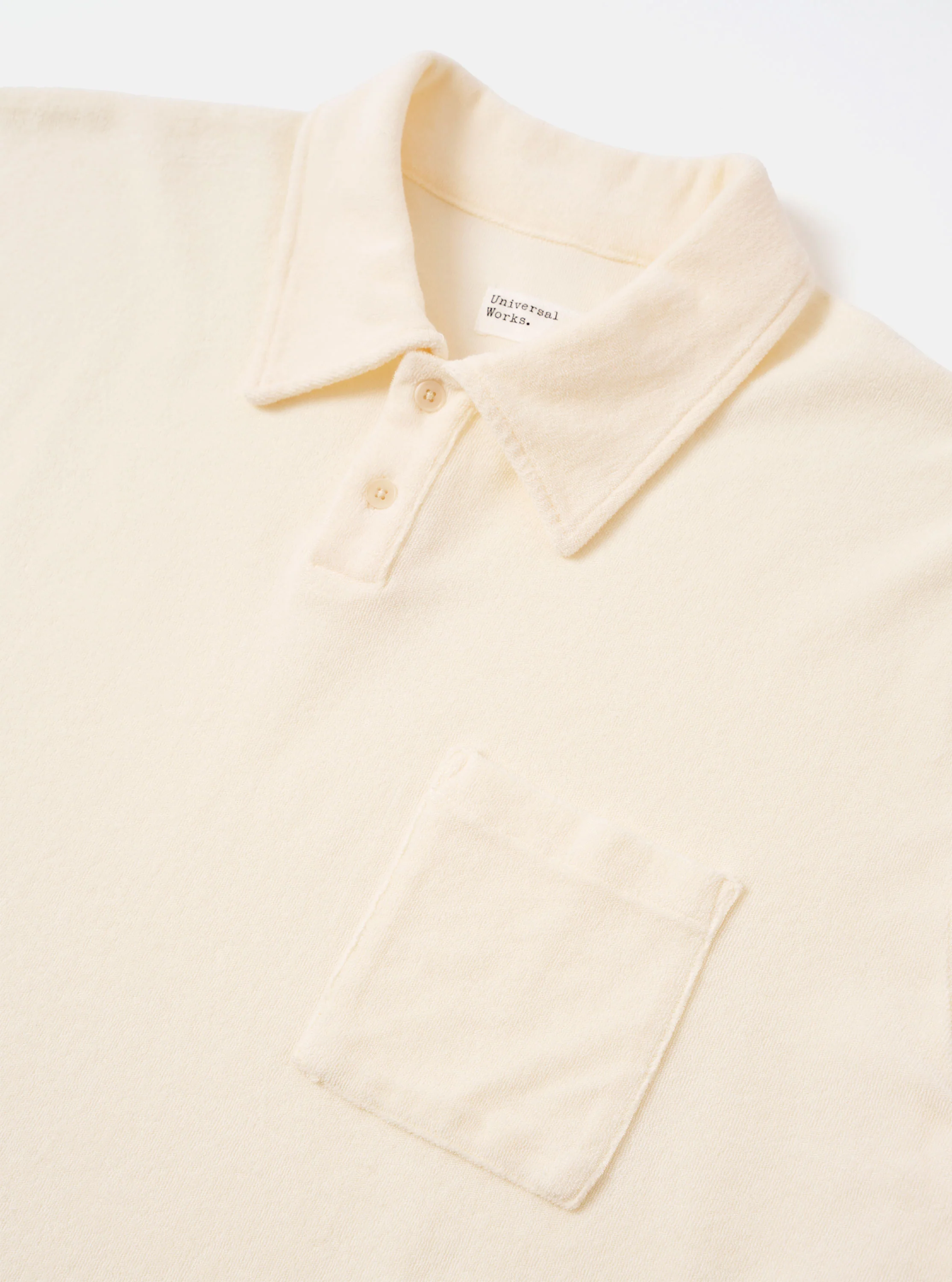 Ecru Light Weight Terry Newlyn Polo - Image 7