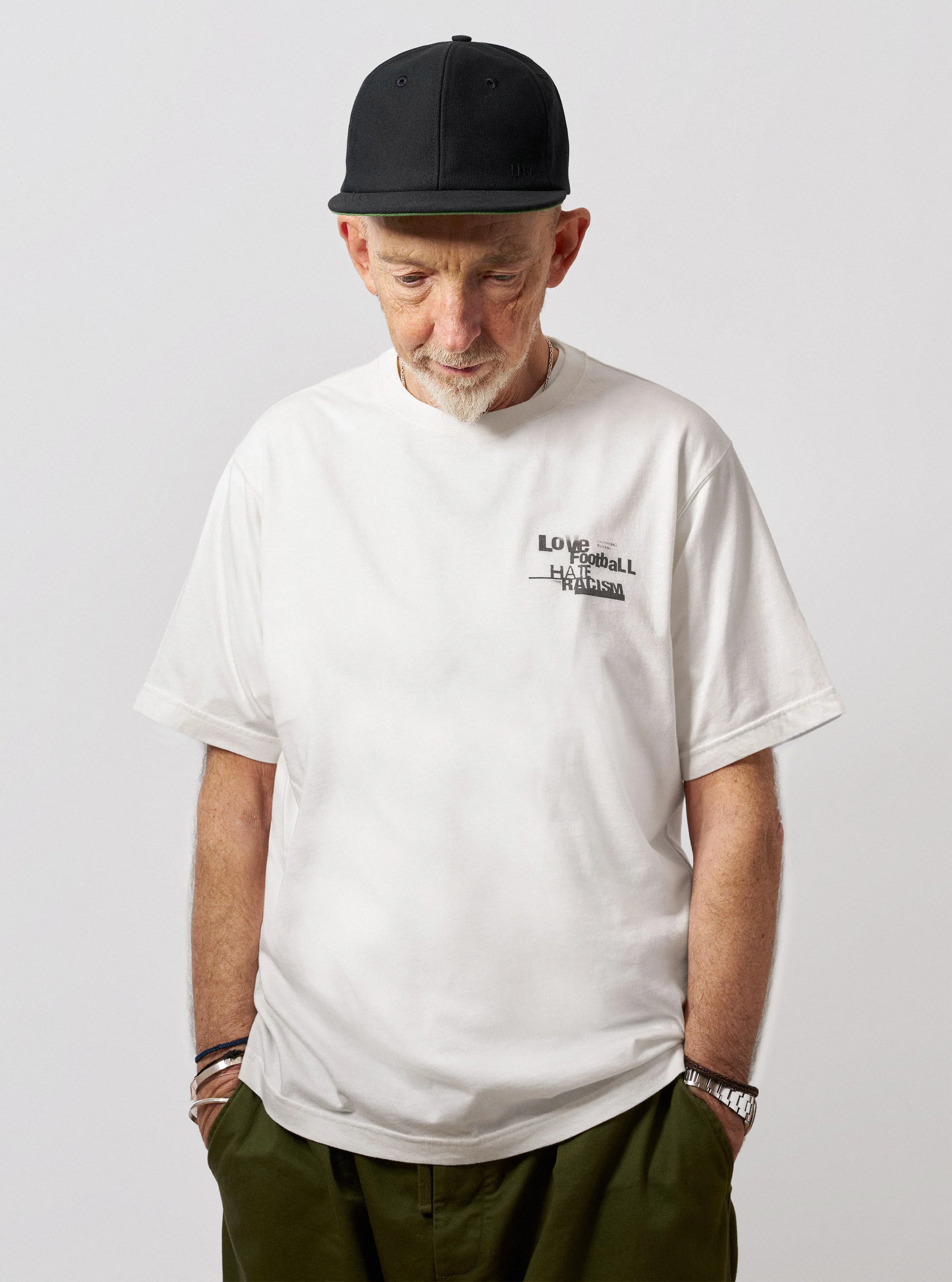 Ecru Love Football Jersey Print Tee - Image 2