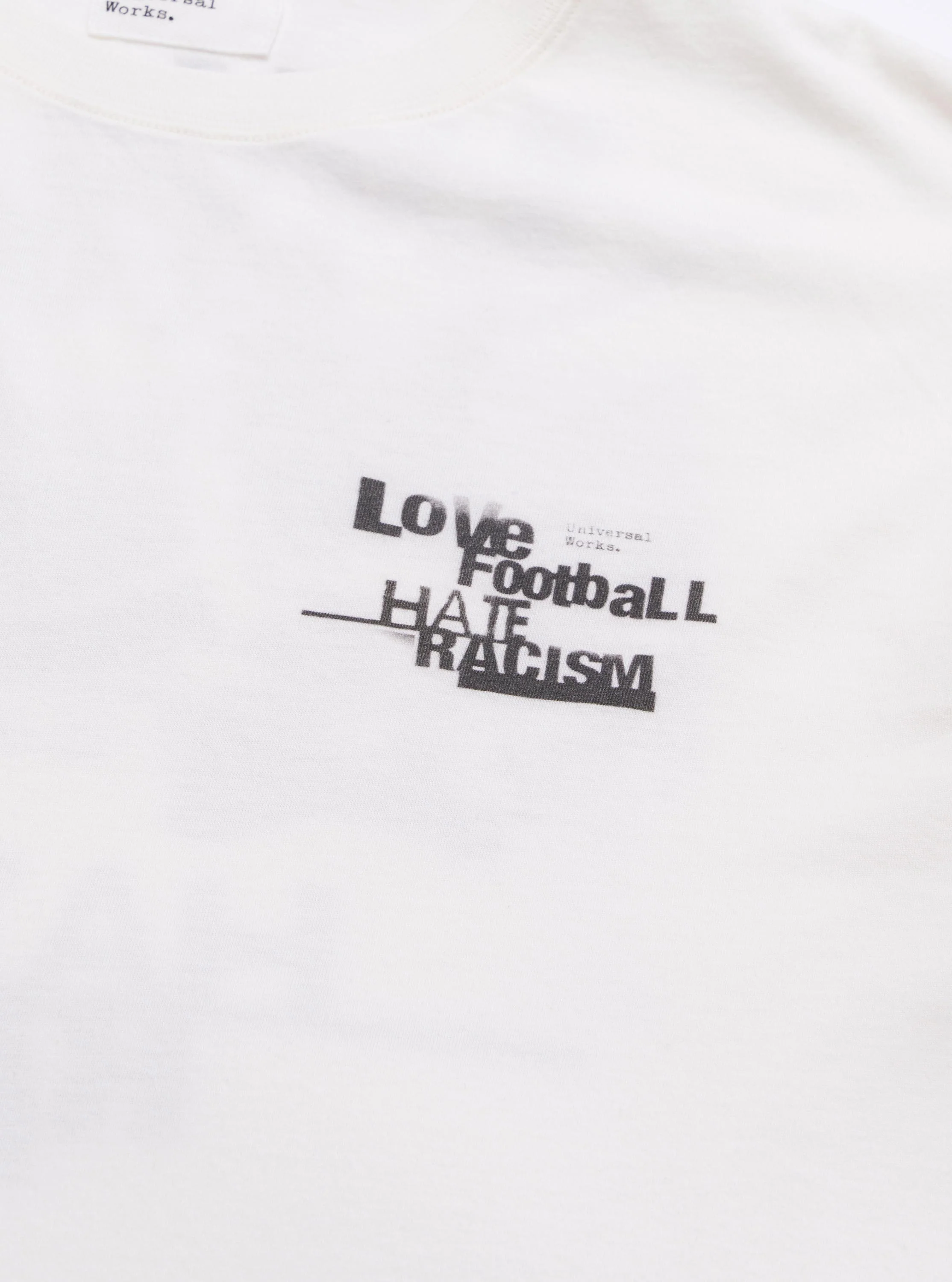 Ecru Love Football Jersey Print Tee - Image 3