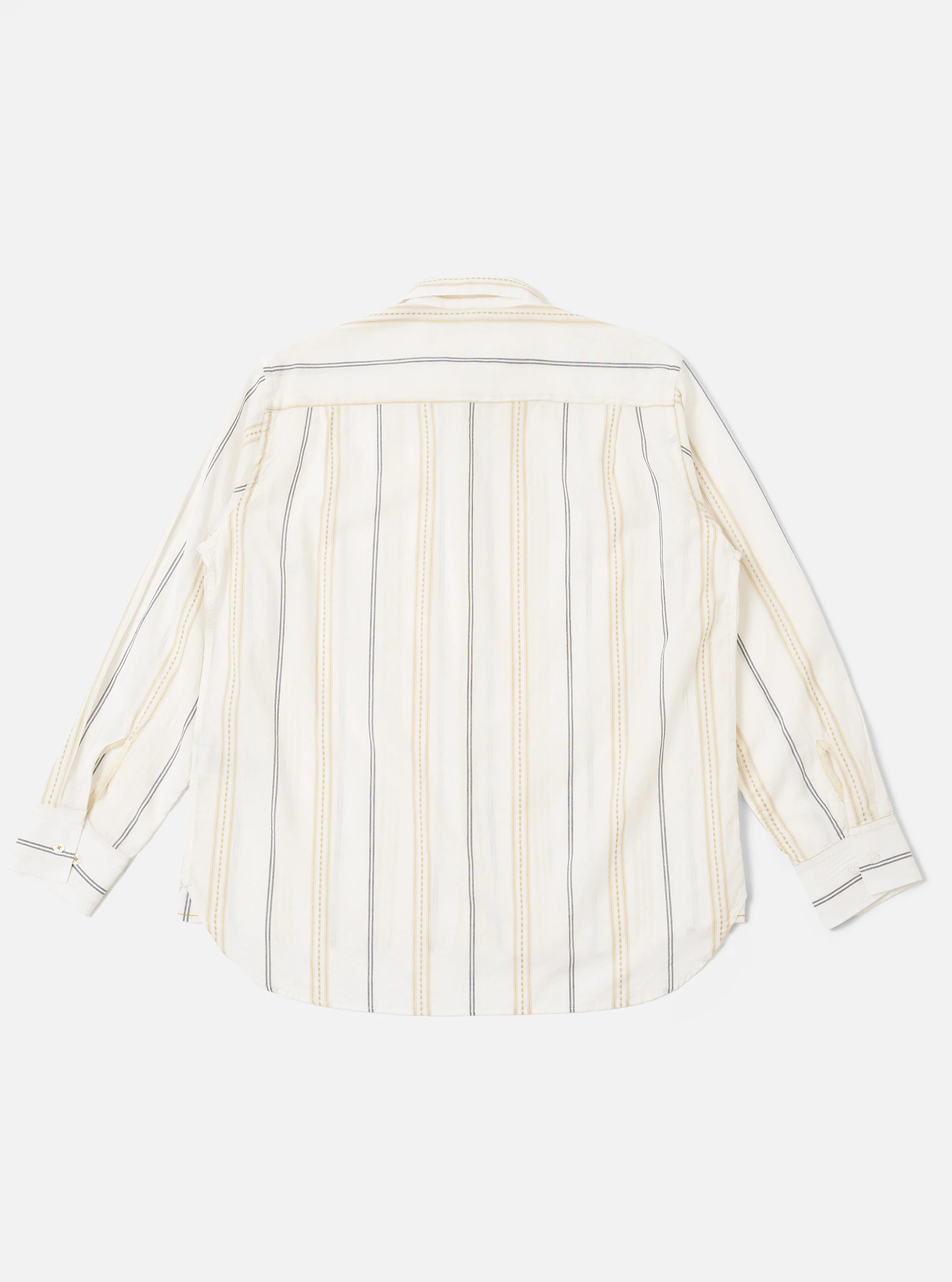 Ecru/Navy/Sand Hendrix Stripe Square Pocket Shirt - Image 5
