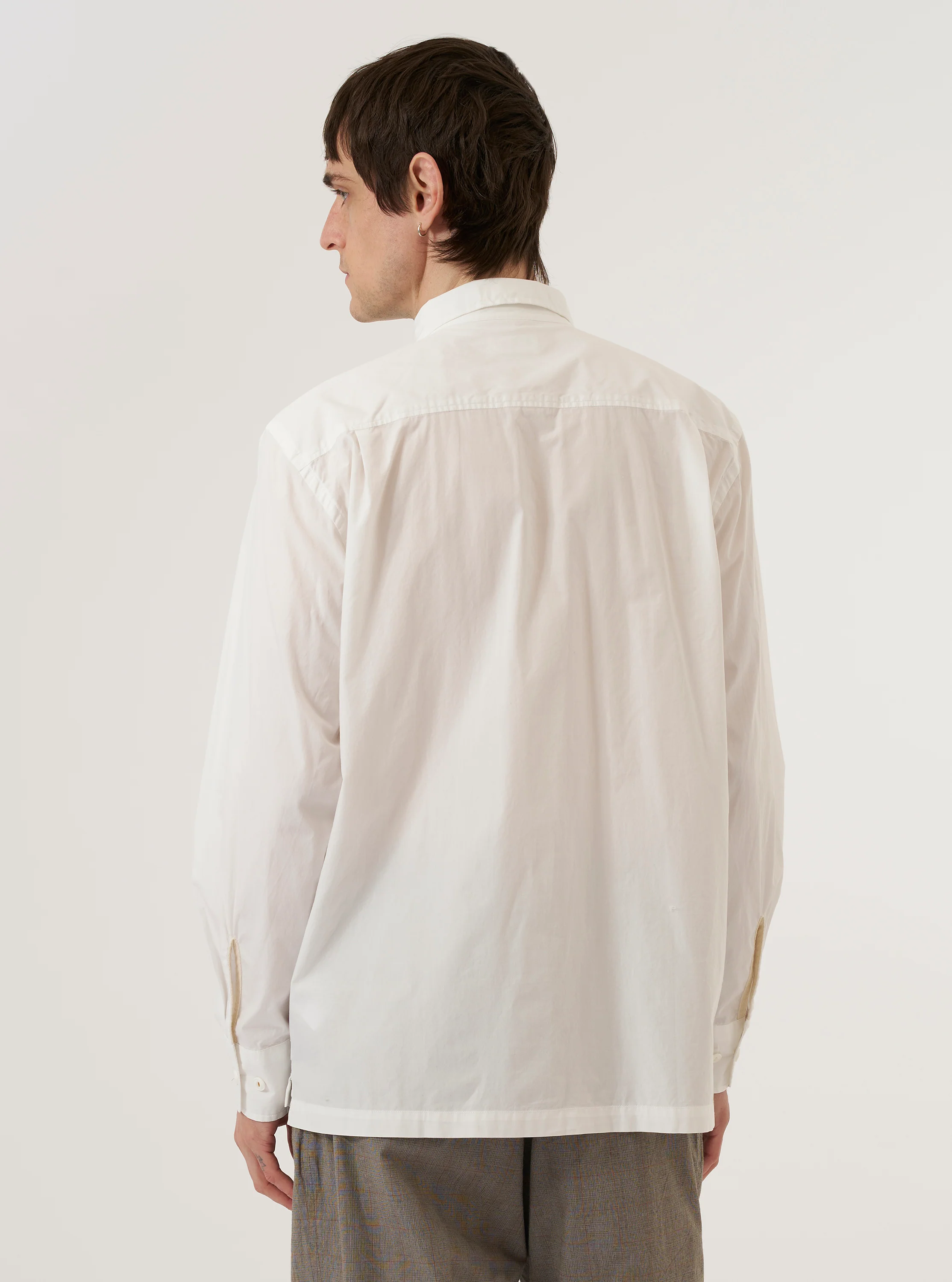 Ecru Organic Fine Poplin CPO Shirt - Image 3