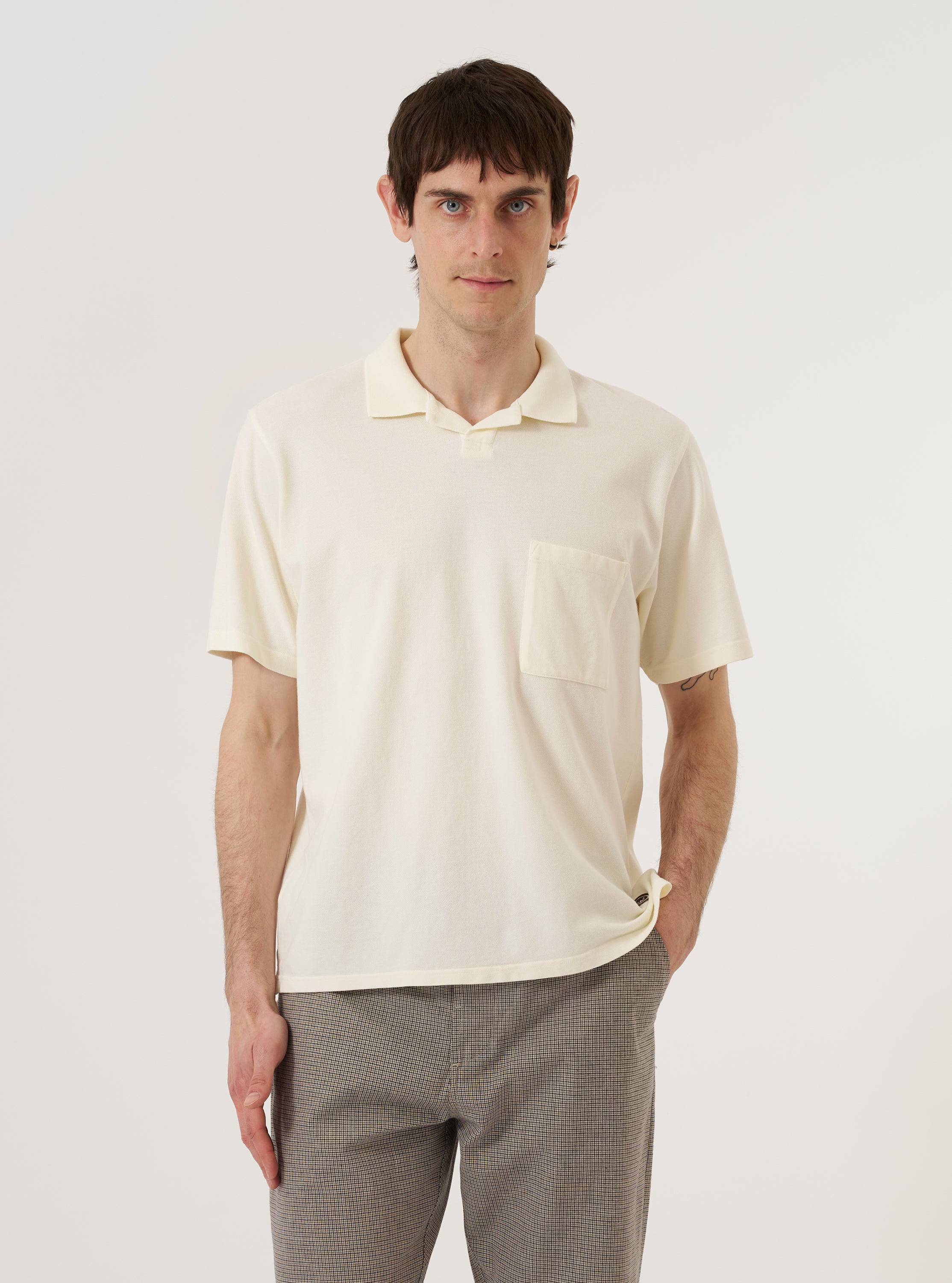 Ecru Piquet Vacation Polo - Image 2
