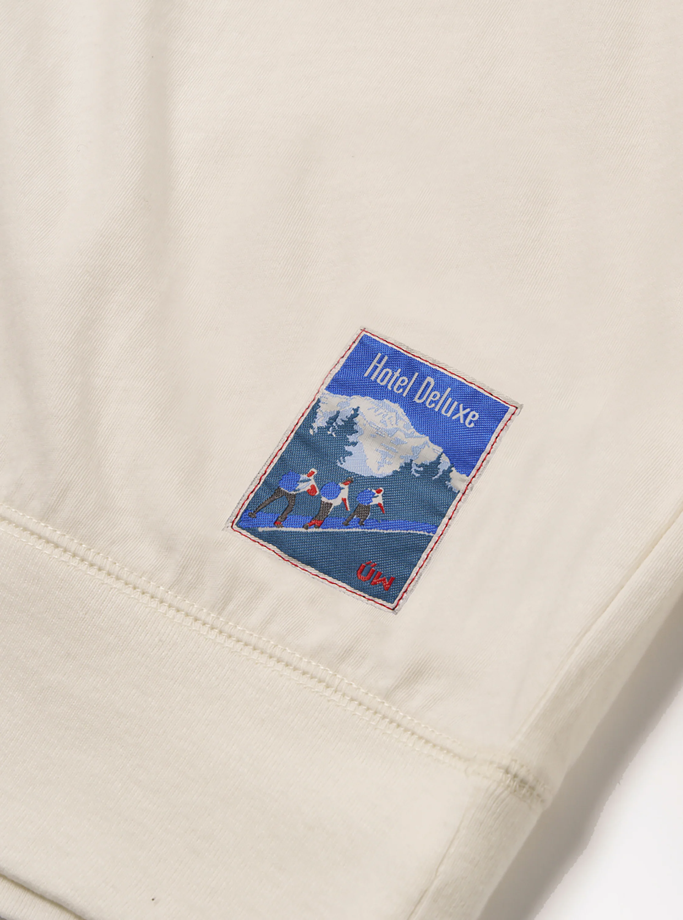 Ecru Single Jersey Funnel Neck Tee - Image 7