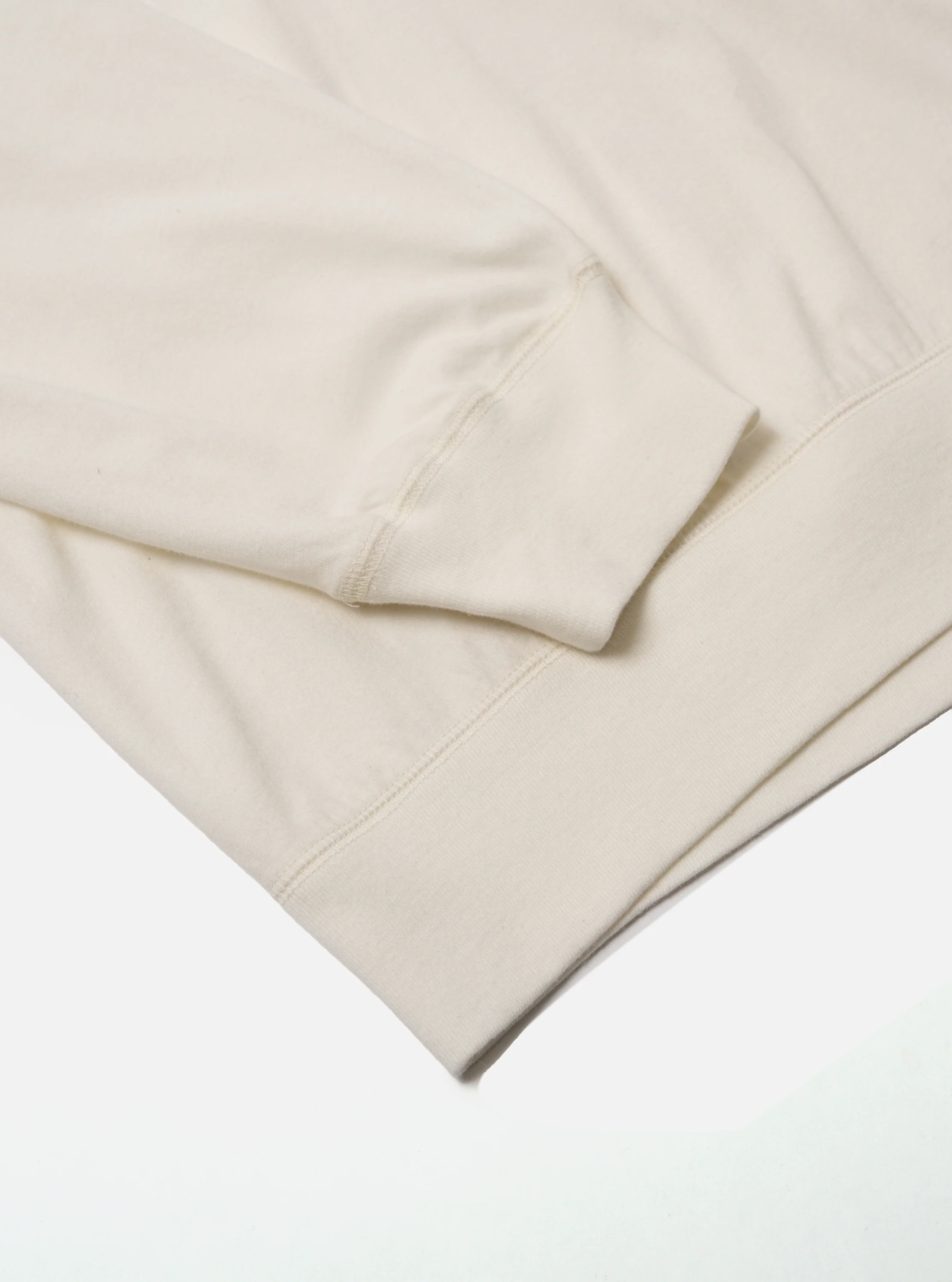 Ecru Single Jersey Funnel Neck Tee - Image 8