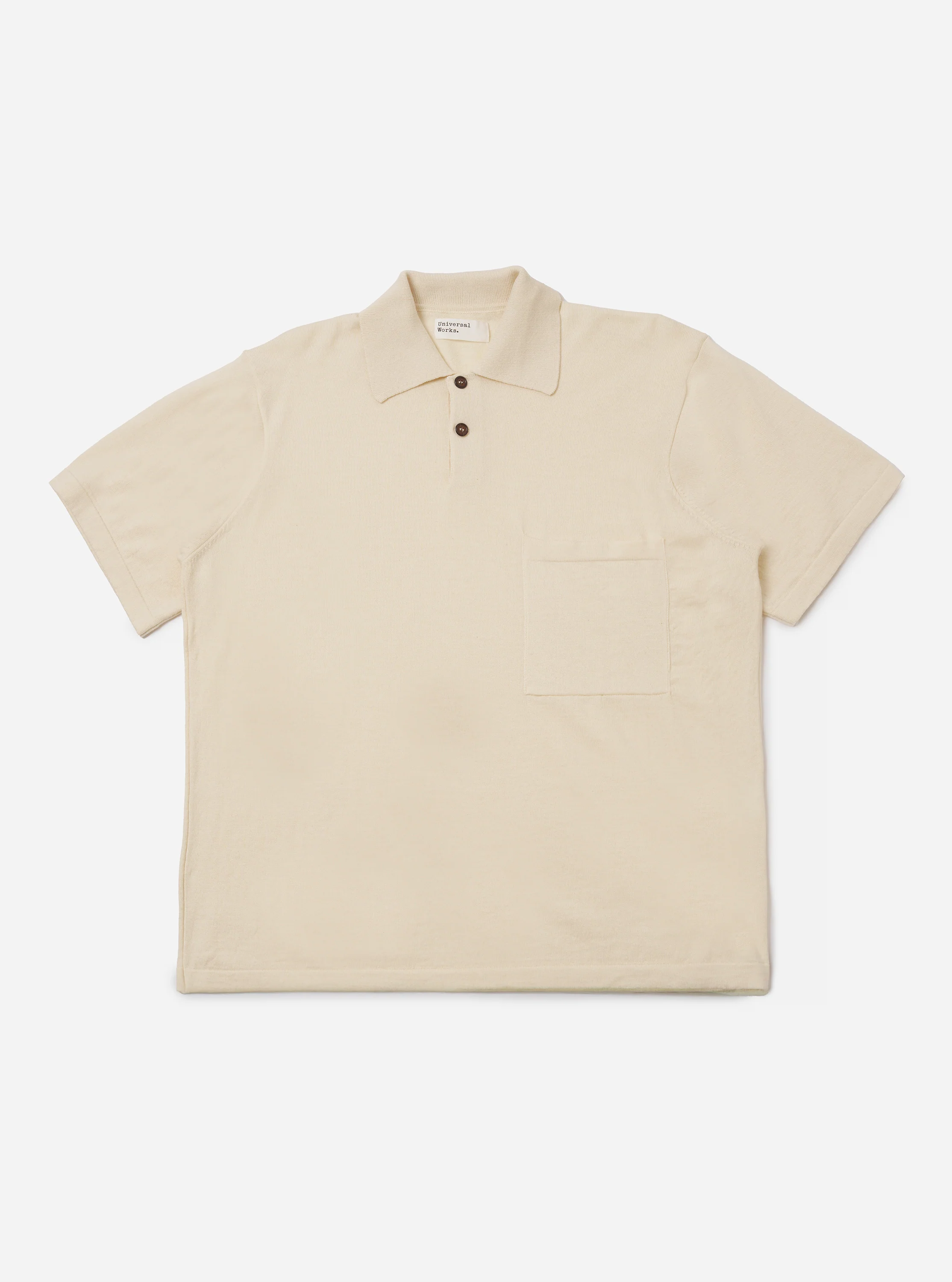 Ecru Woolcot Bio S/S Pullover Knit Shirt II