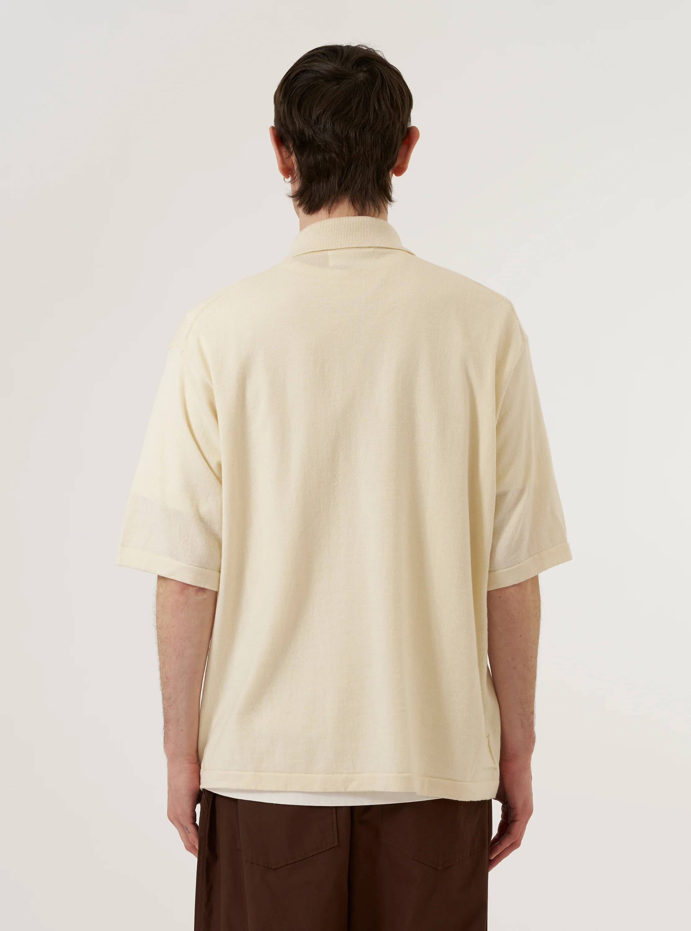 Ecru Woolcot Bio S/S Pullover Knit Shirt II - Image 3
