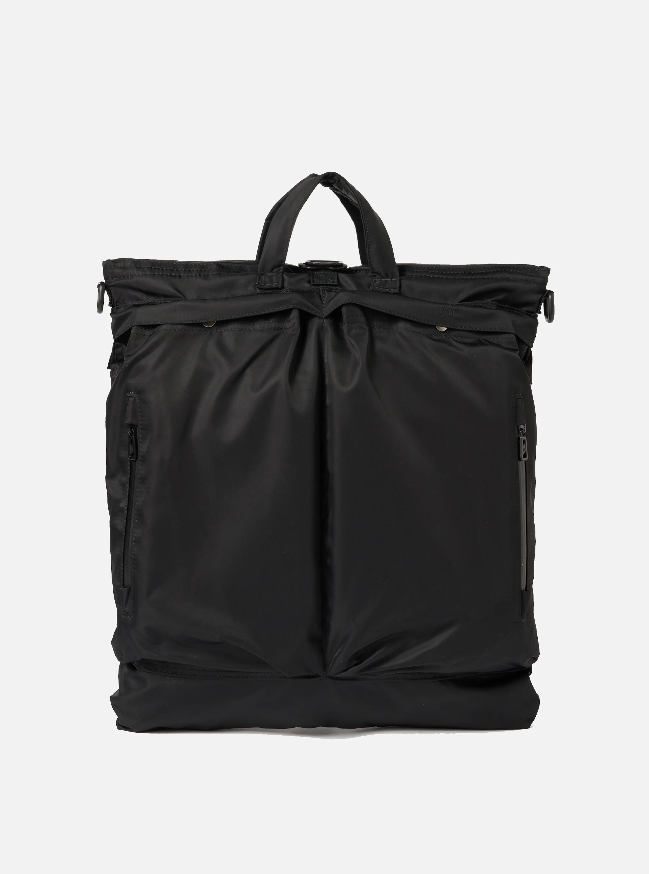 F/CE.® Black Recycled Twill 3-Way Helmet Bag - Image 2