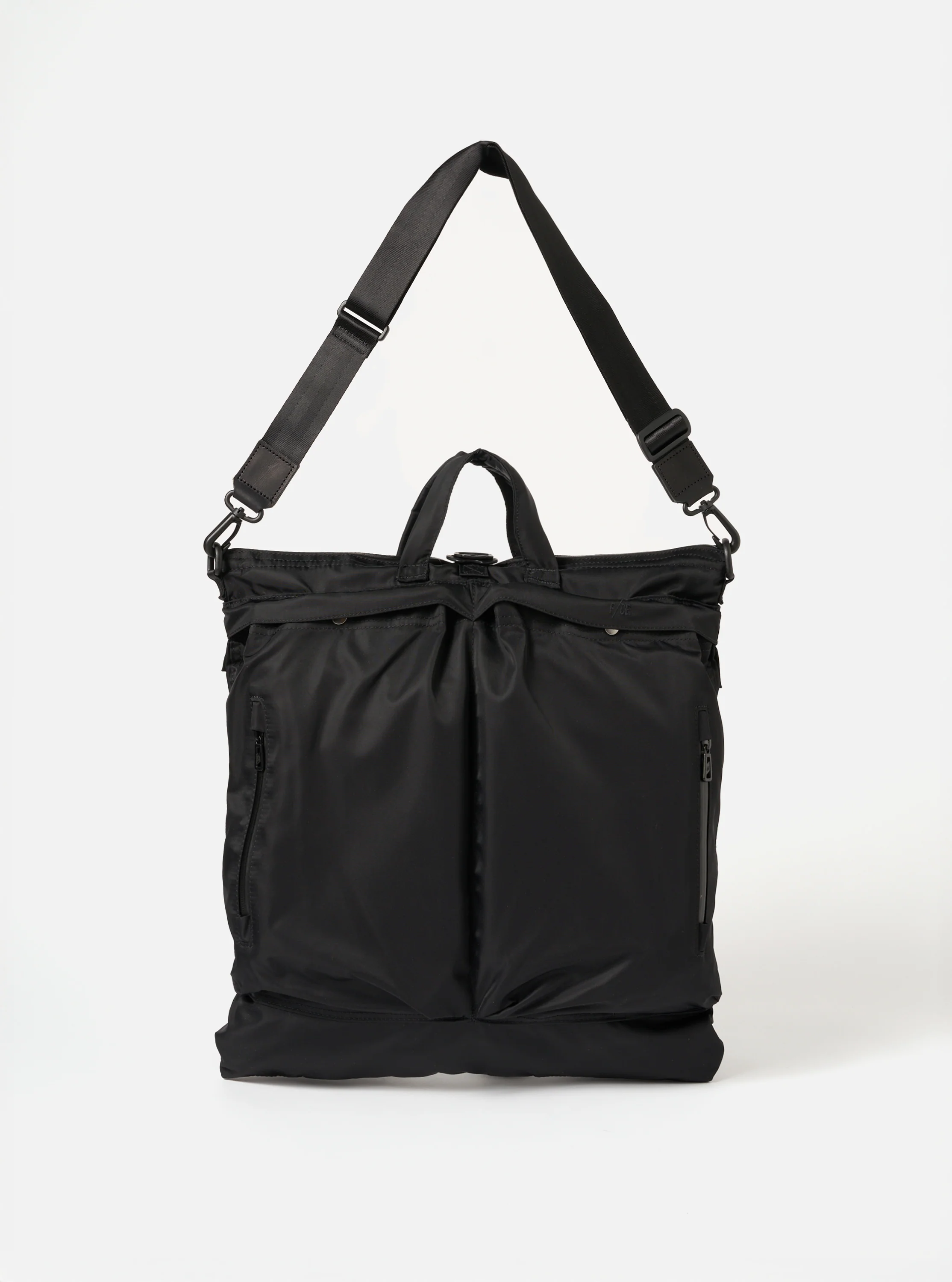 F/CE.® Black Recycled Twill 3-Way Helmet Bag - Image 7